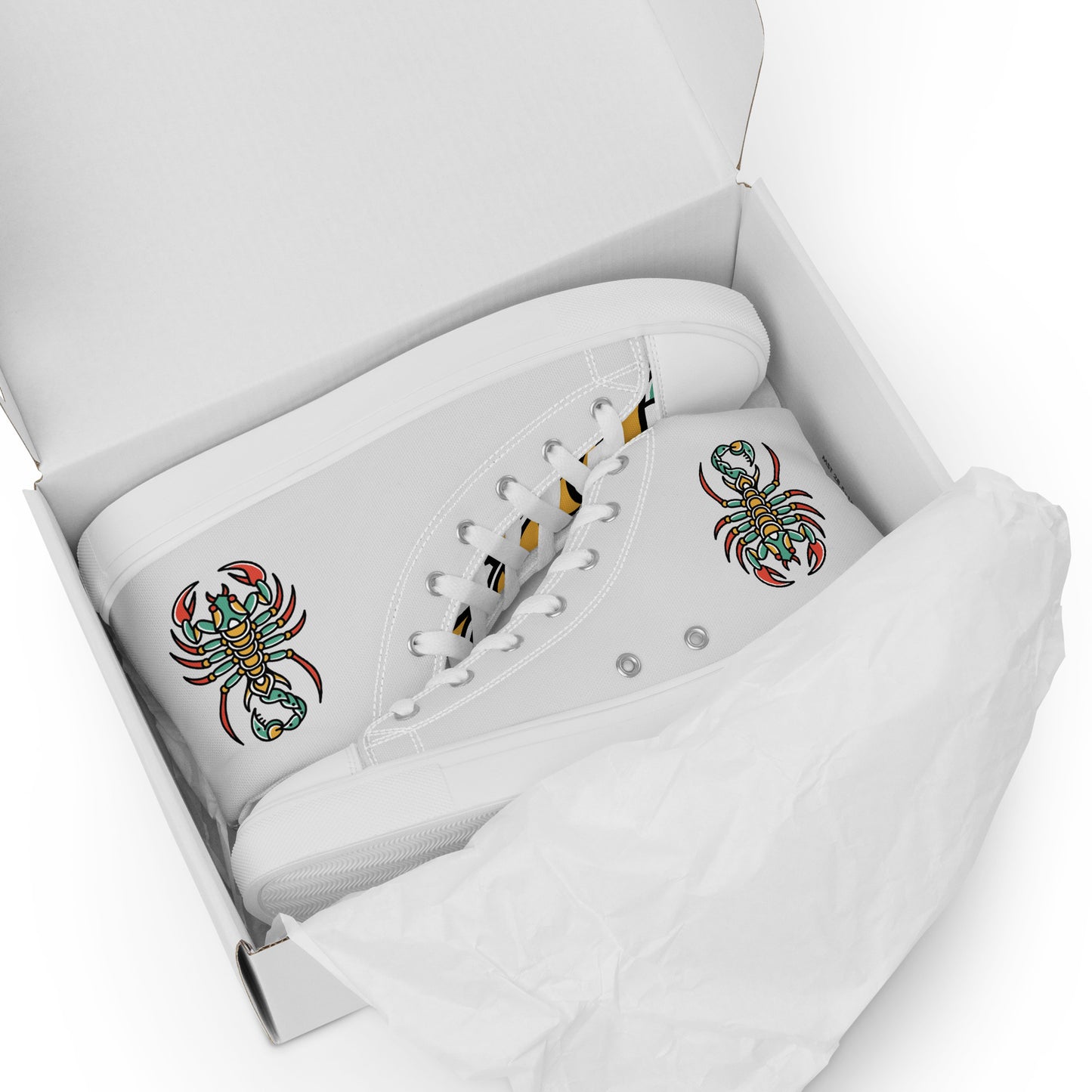 Men’s high top canvas shoes