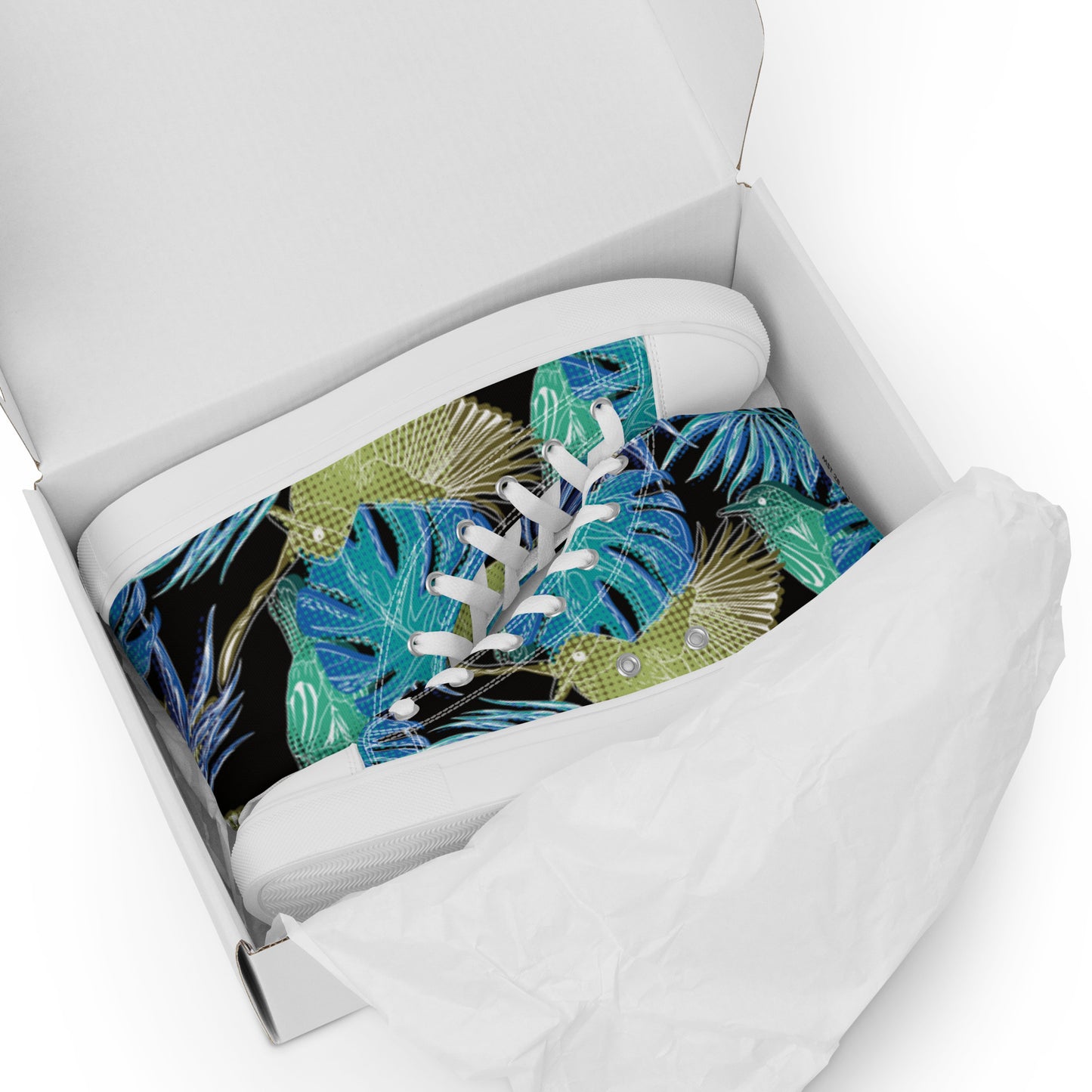 Men’s high top canvas shoes