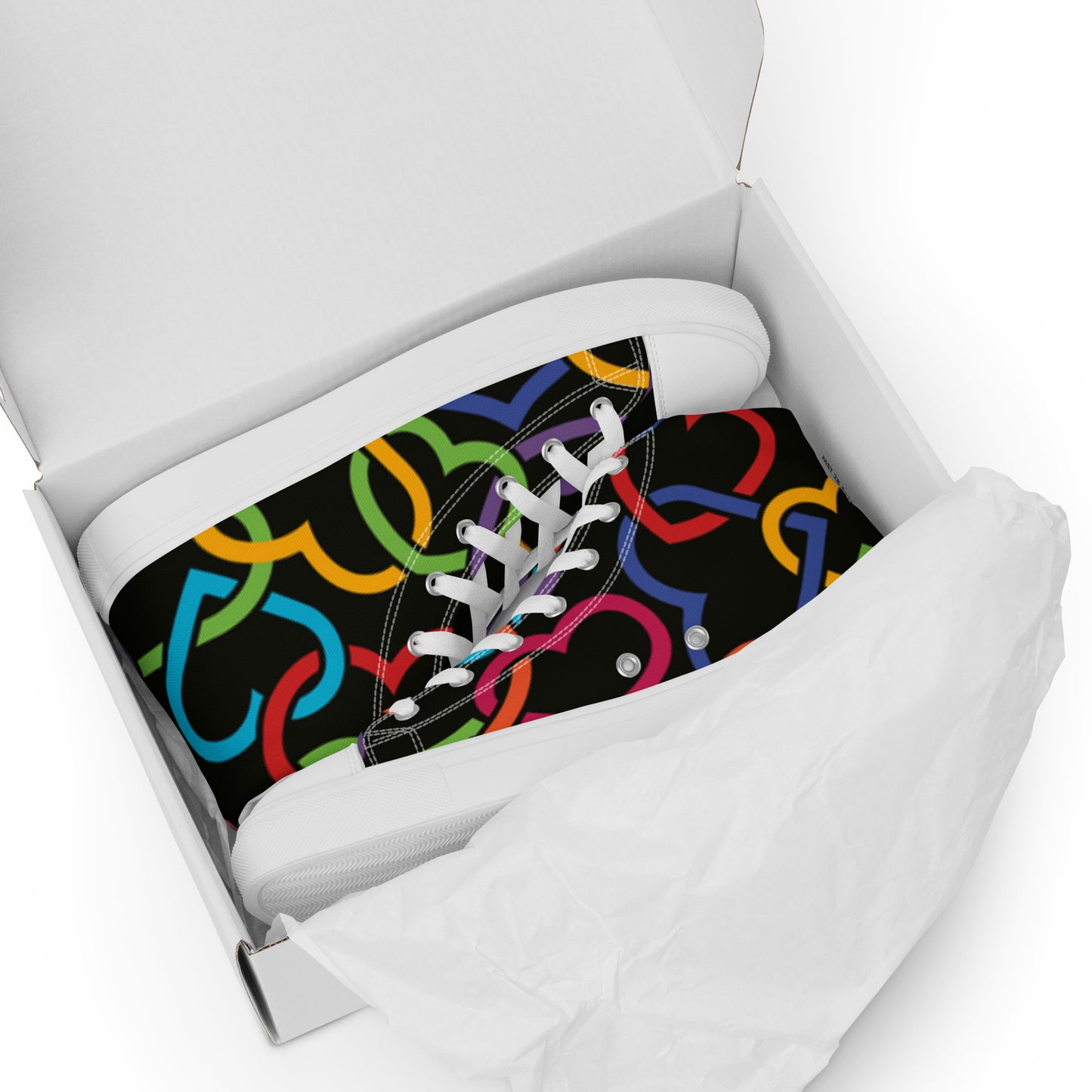 Men’s high top canvas shoes