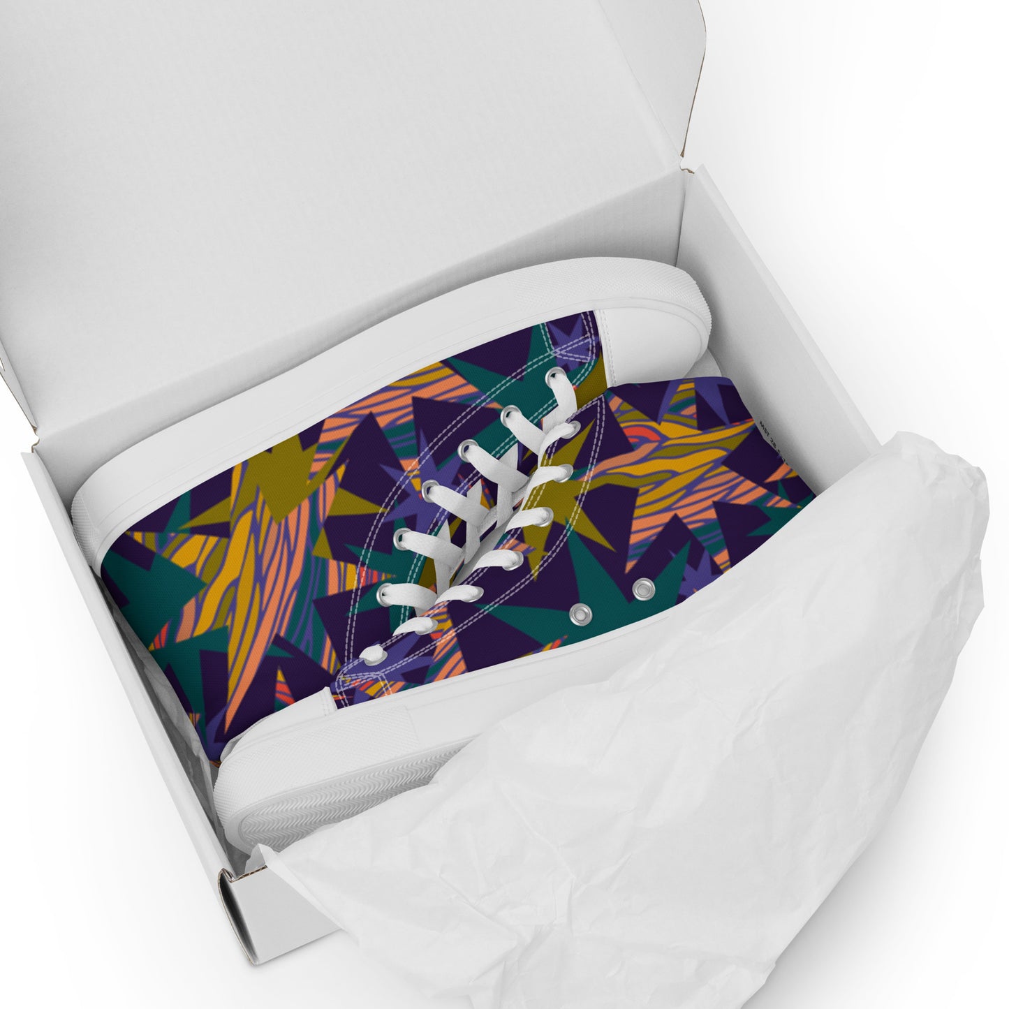 Men’s high top canvas shoes