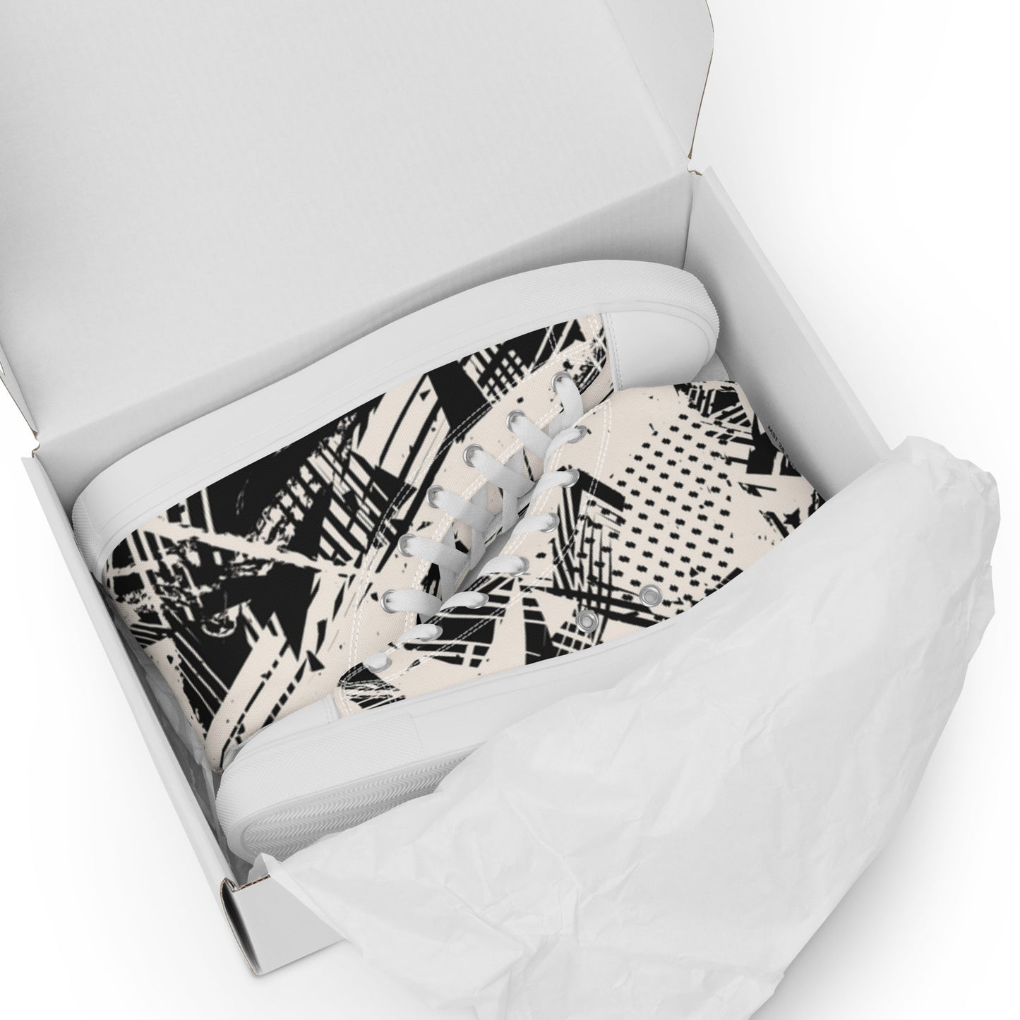 Men’s high top canvas shoes