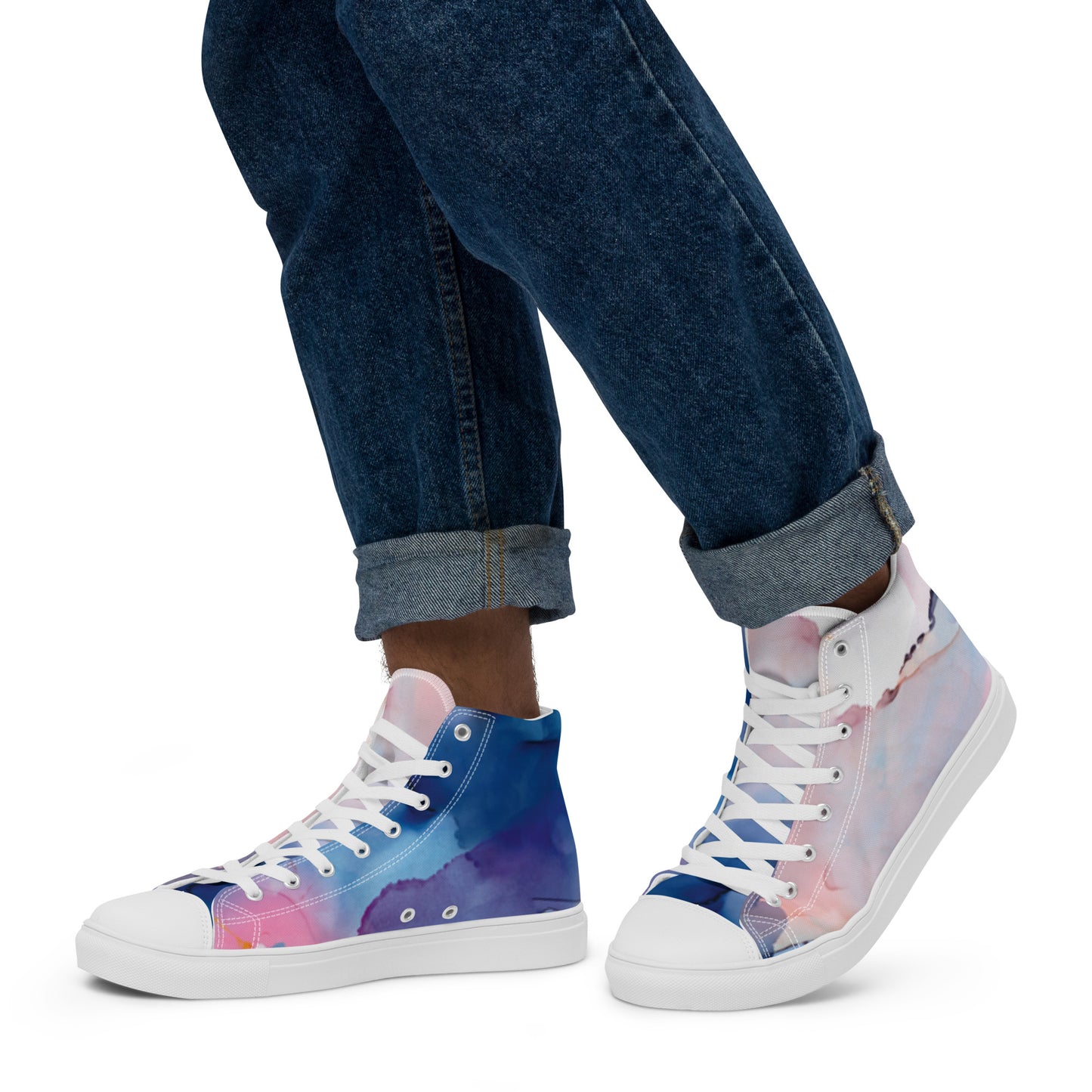 Men’s high top canvas shoes