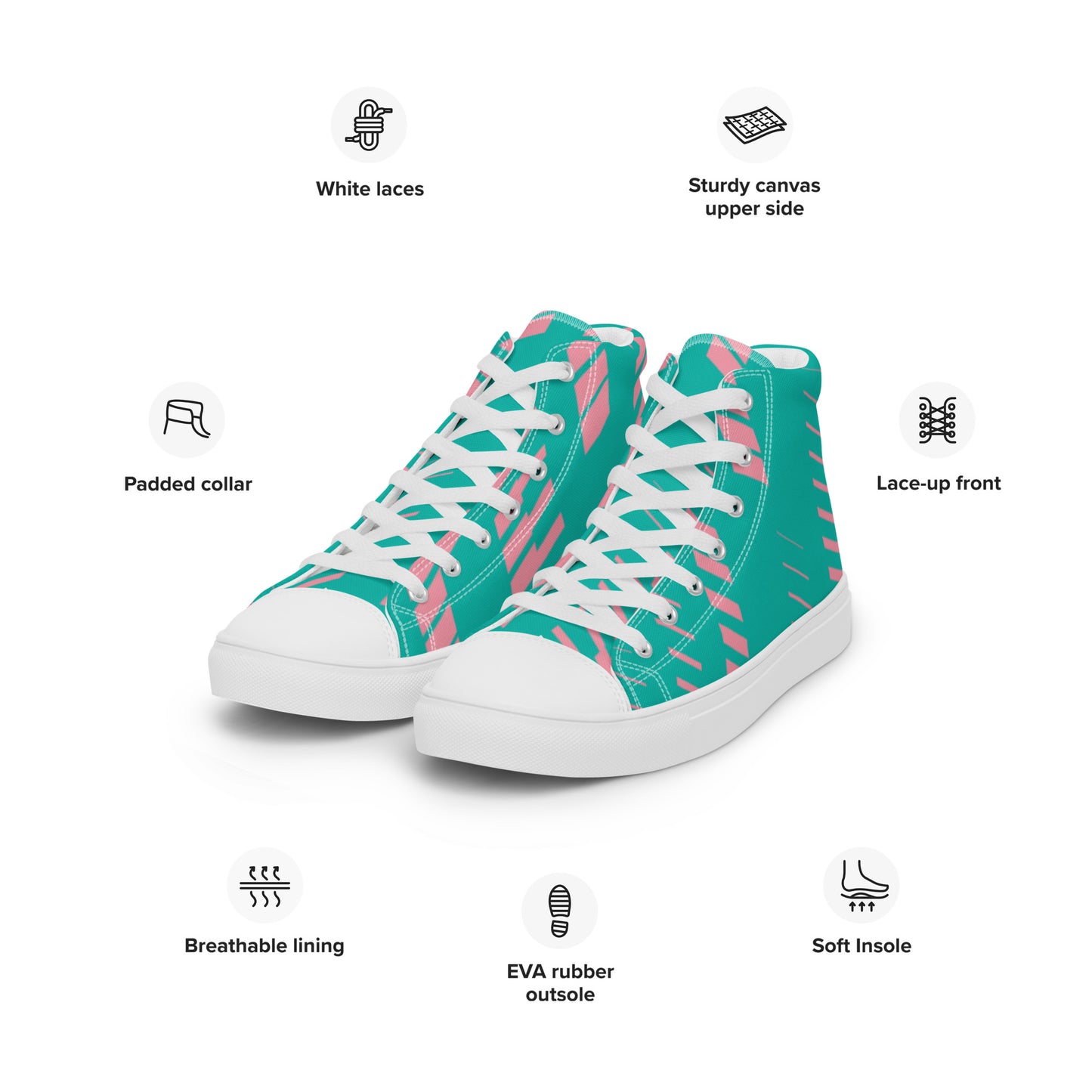 Men’s high top canvas shoes