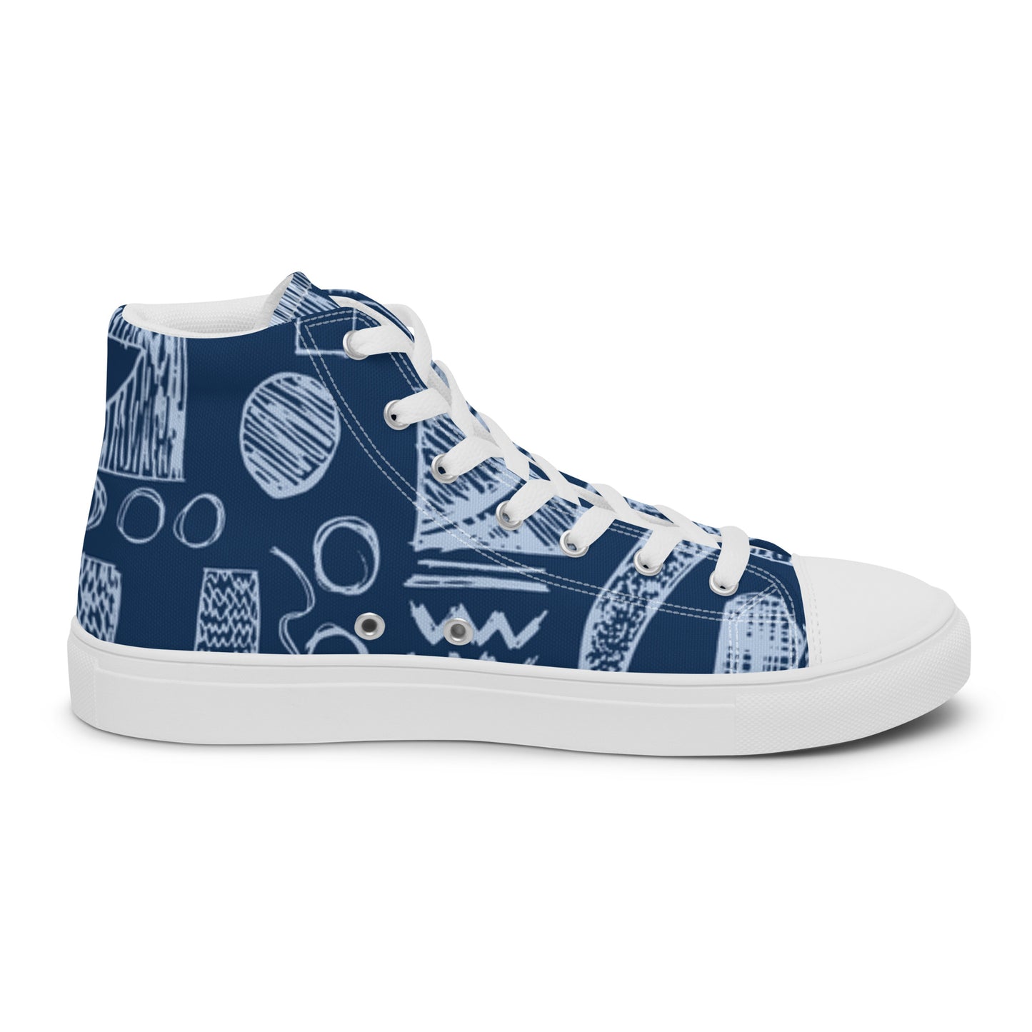 Men’s high top canvas shoes