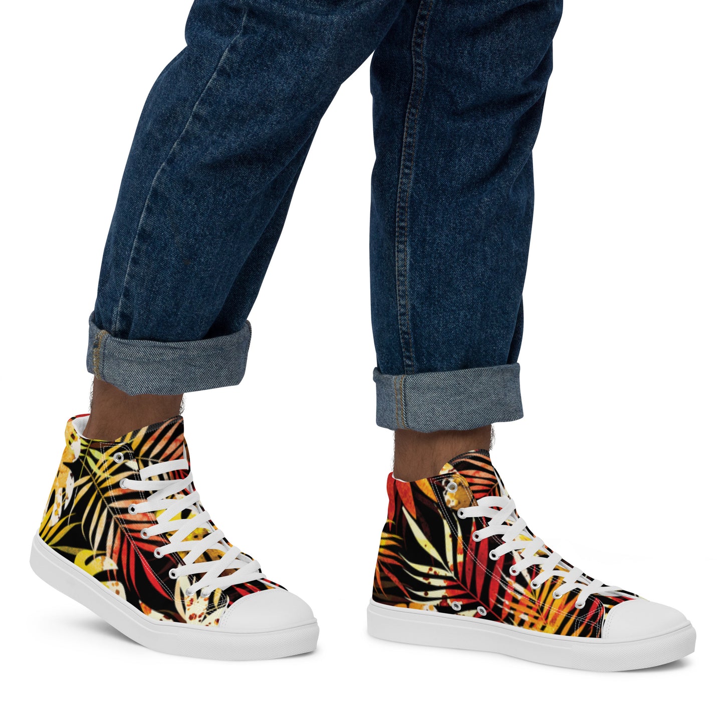 Men’s high top canvas shoes