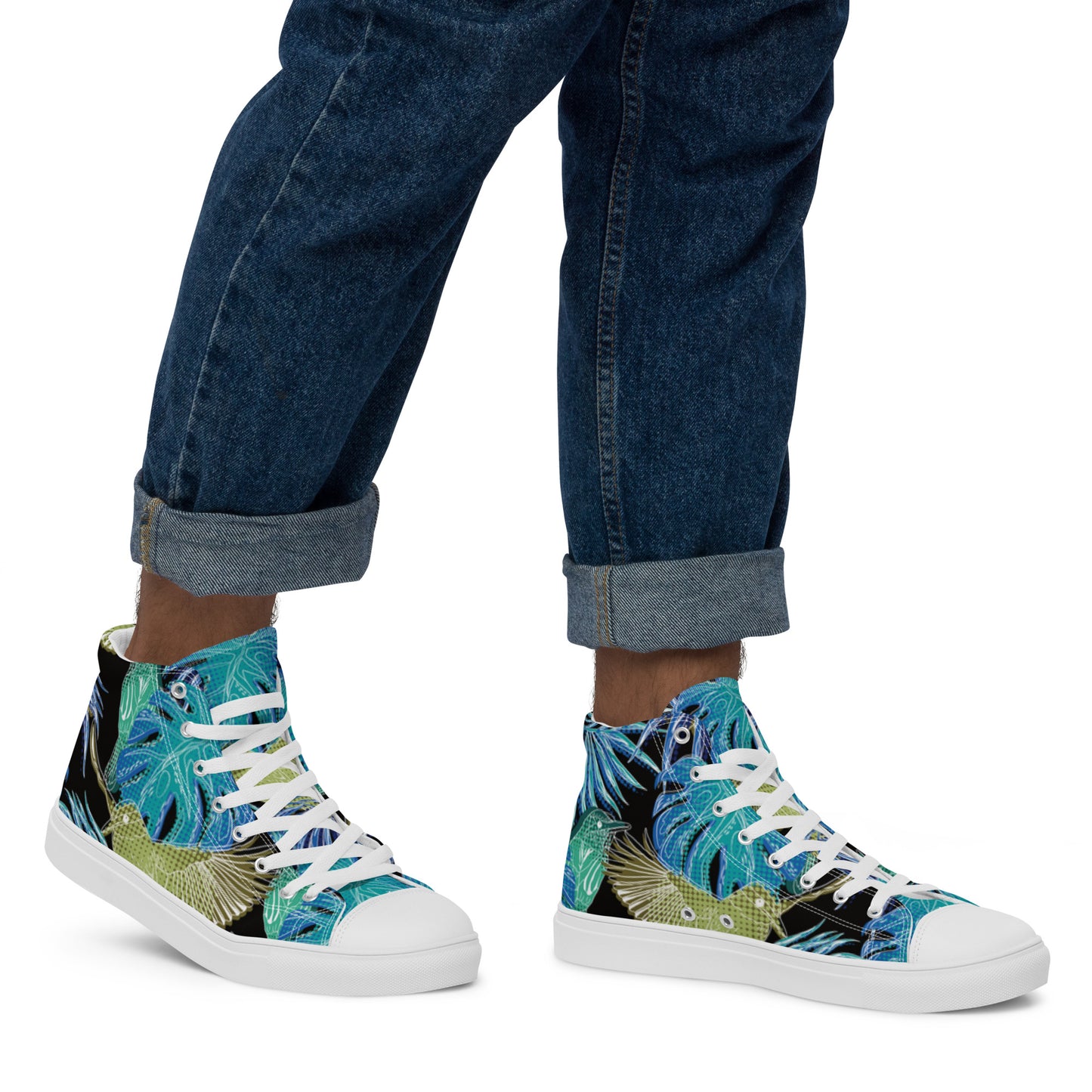 Men’s high top canvas shoes