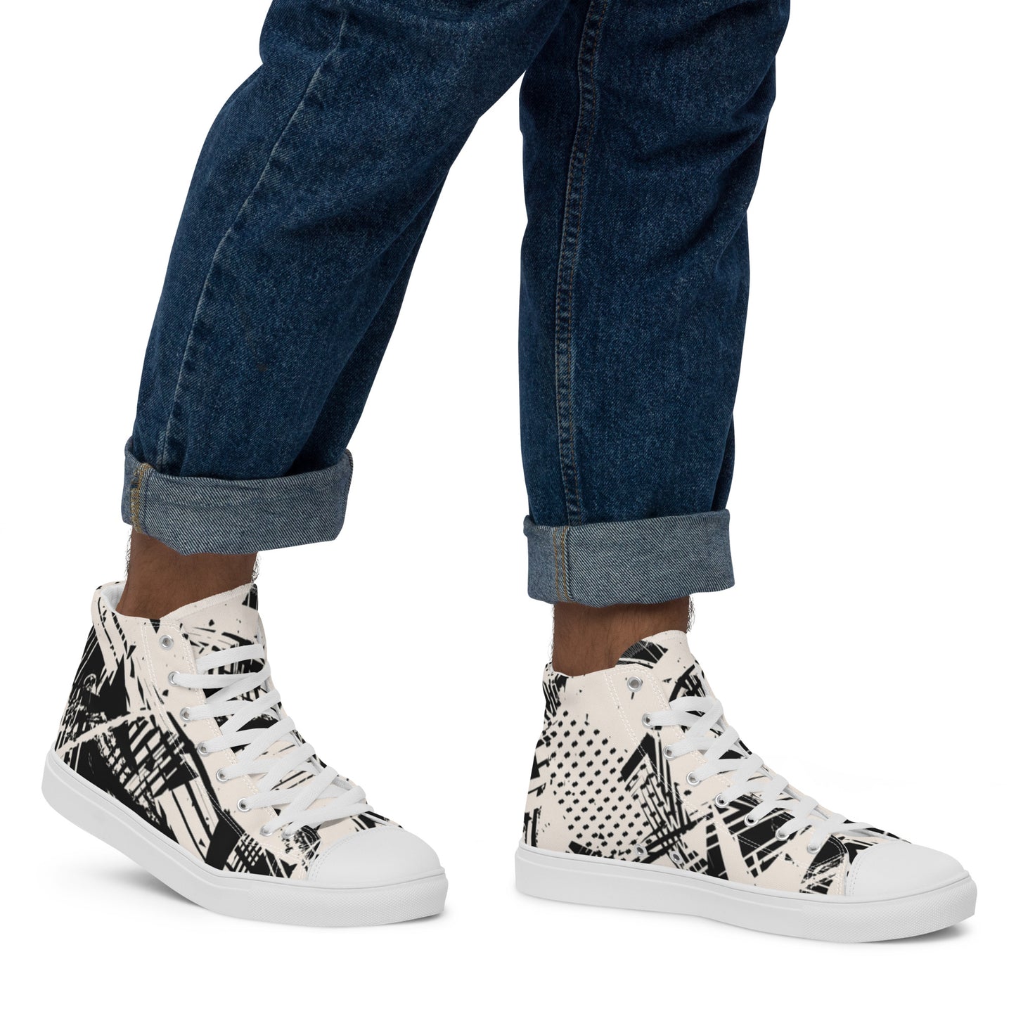 Men’s high top canvas shoes