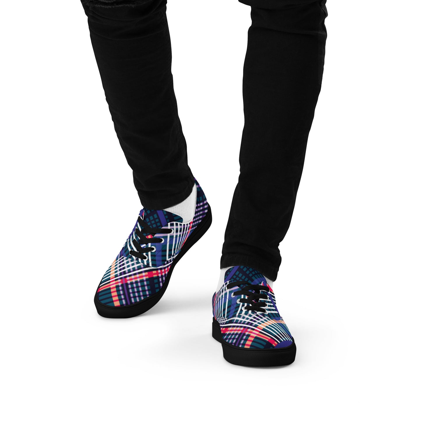 Chaussures à lacets en toile pour hommes