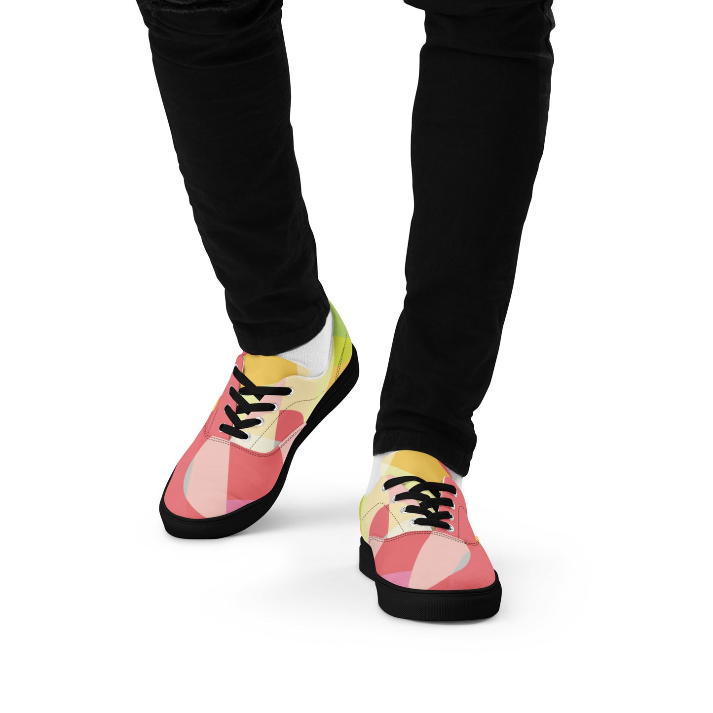 Chaussures à lacets en toile pour hommes
