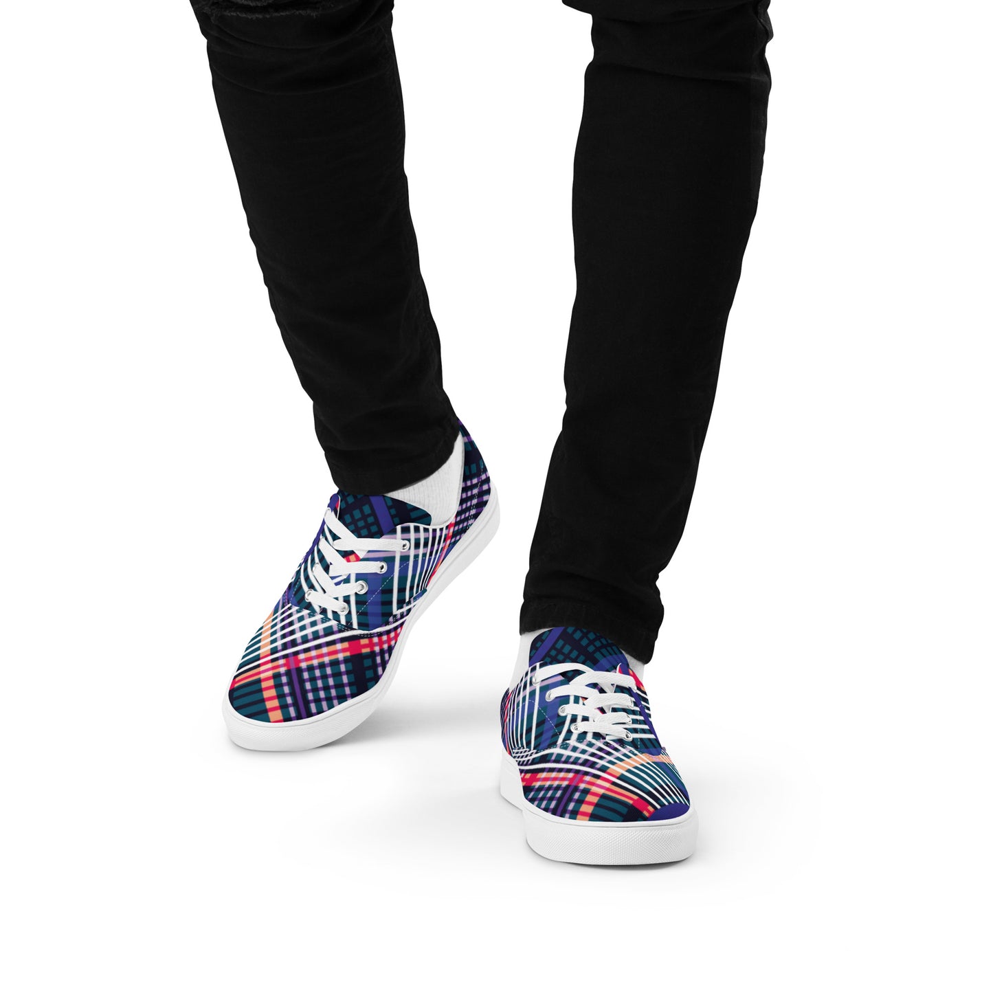 Chaussures à lacets en toile pour hommes