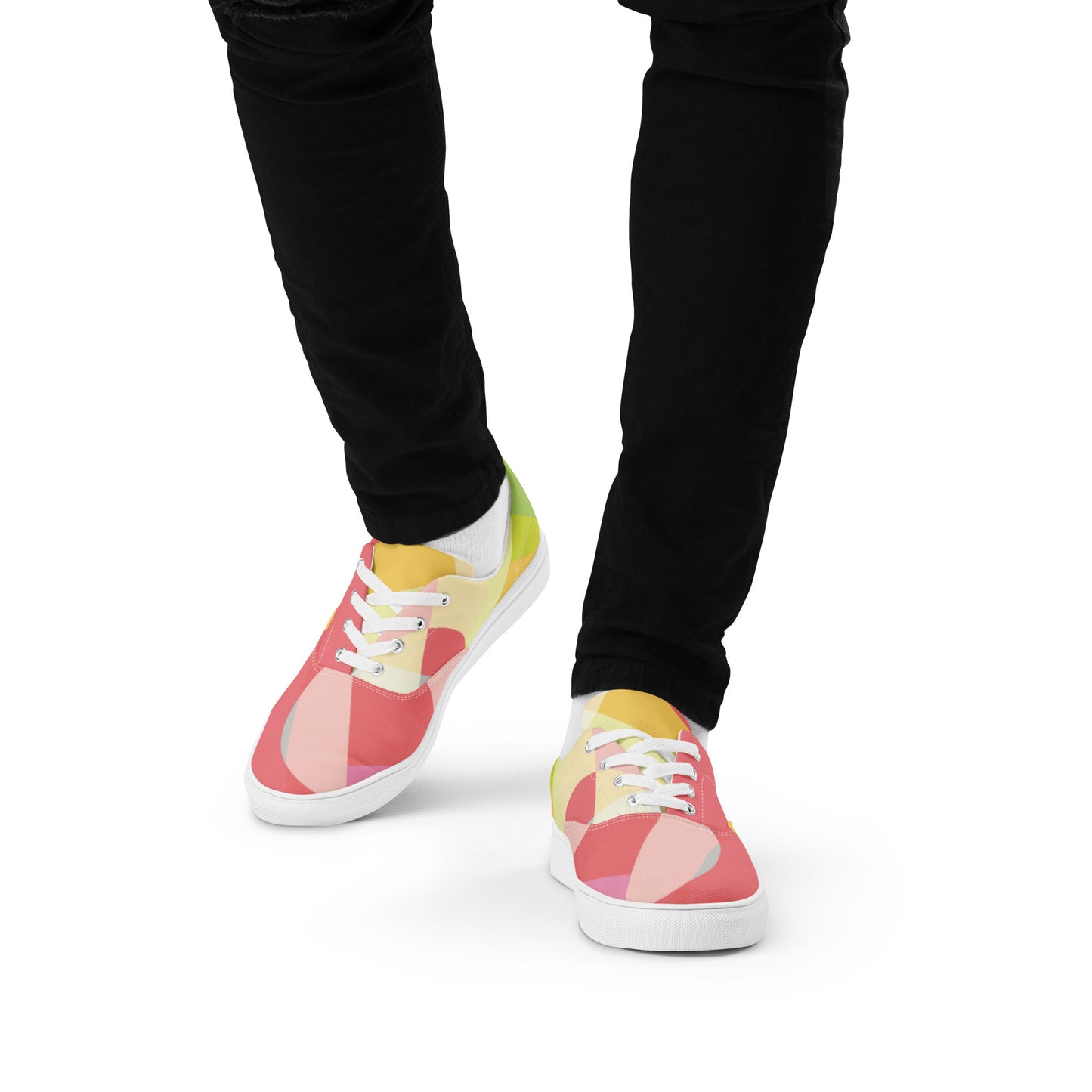Chaussures à lacets en toile pour hommes