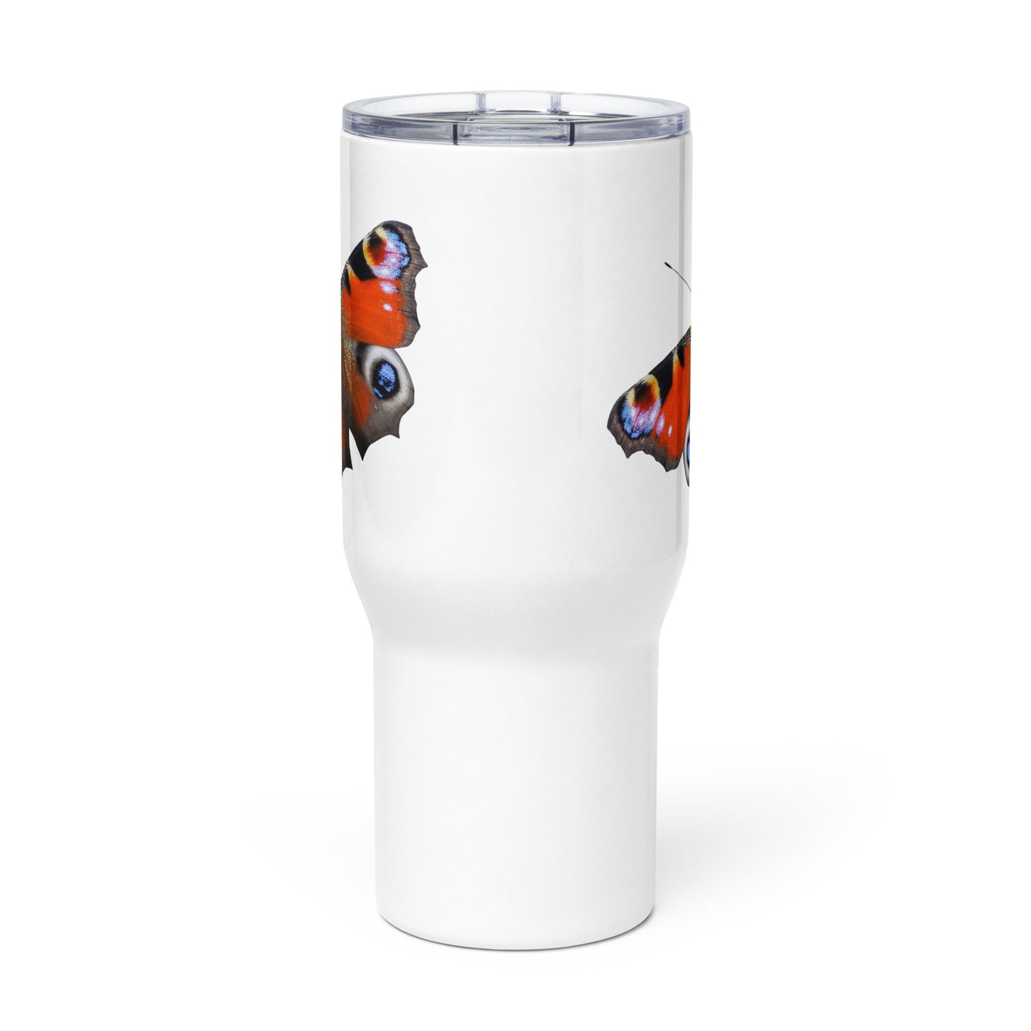 Travel mug with a handle