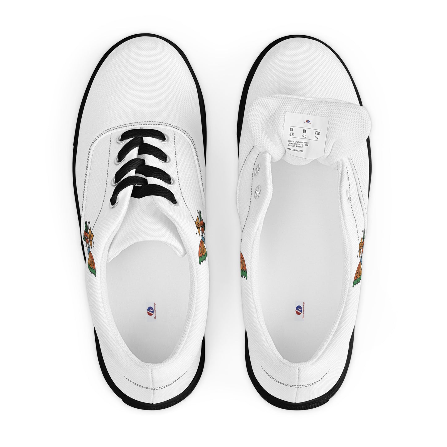 Women’s lace-up canvas shoes