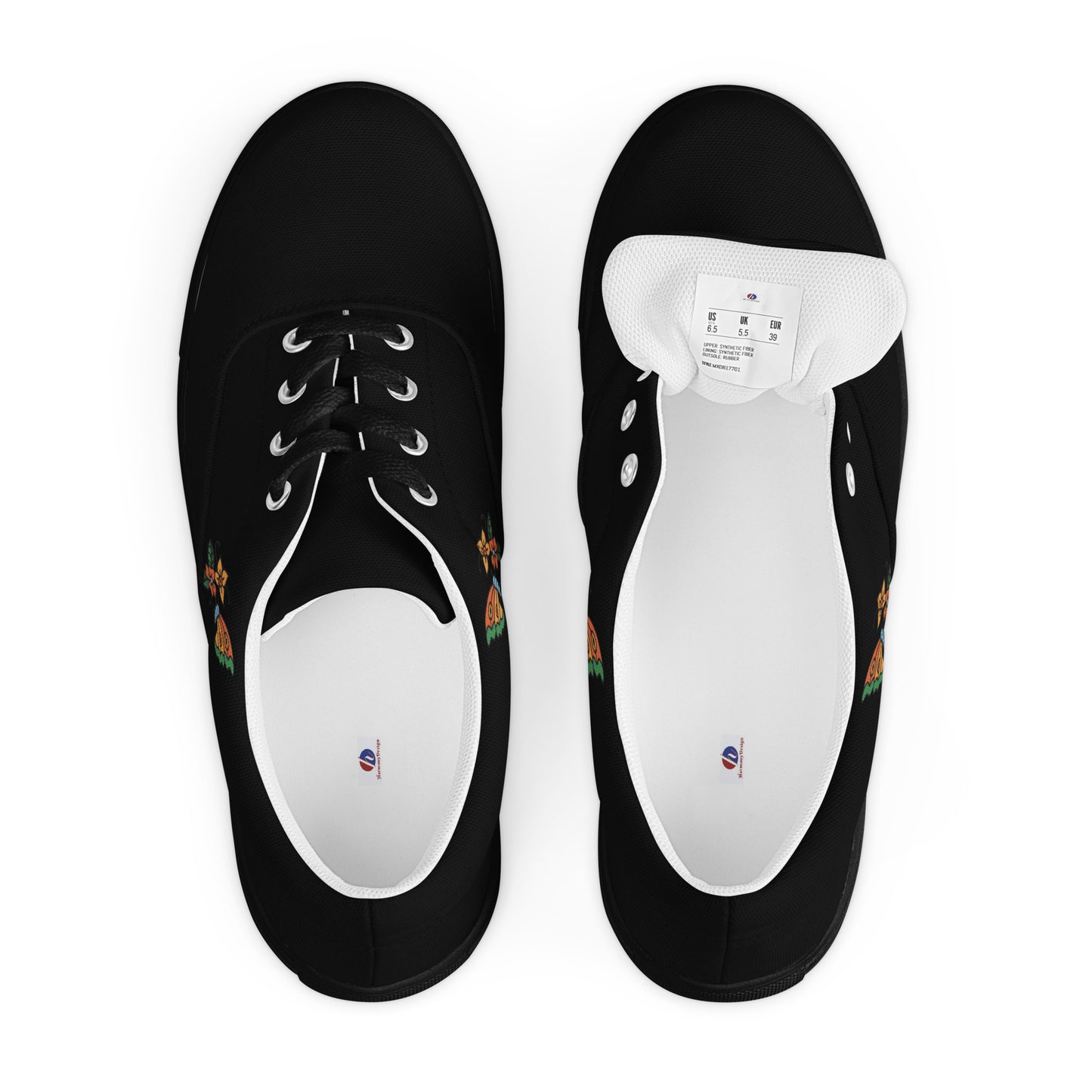 Women’s lace-up canvas shoes