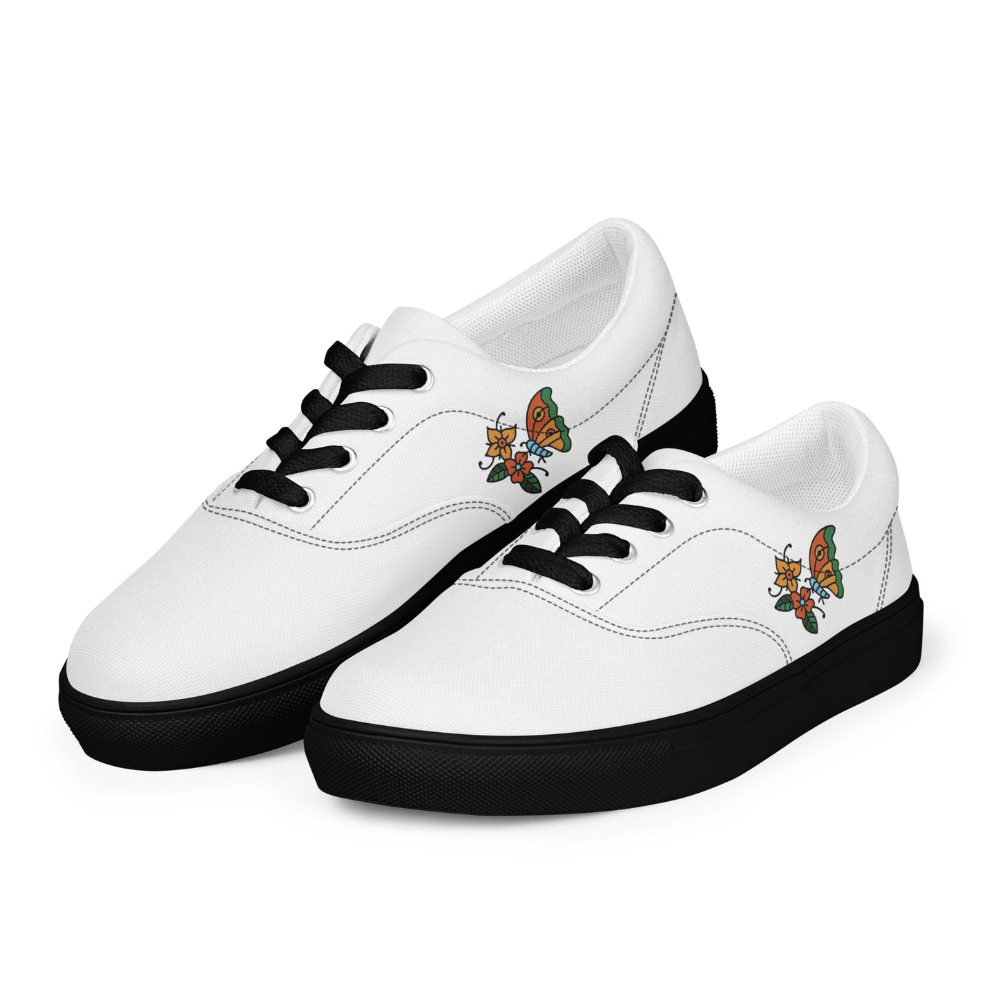 Women’s lace-up canvas shoes