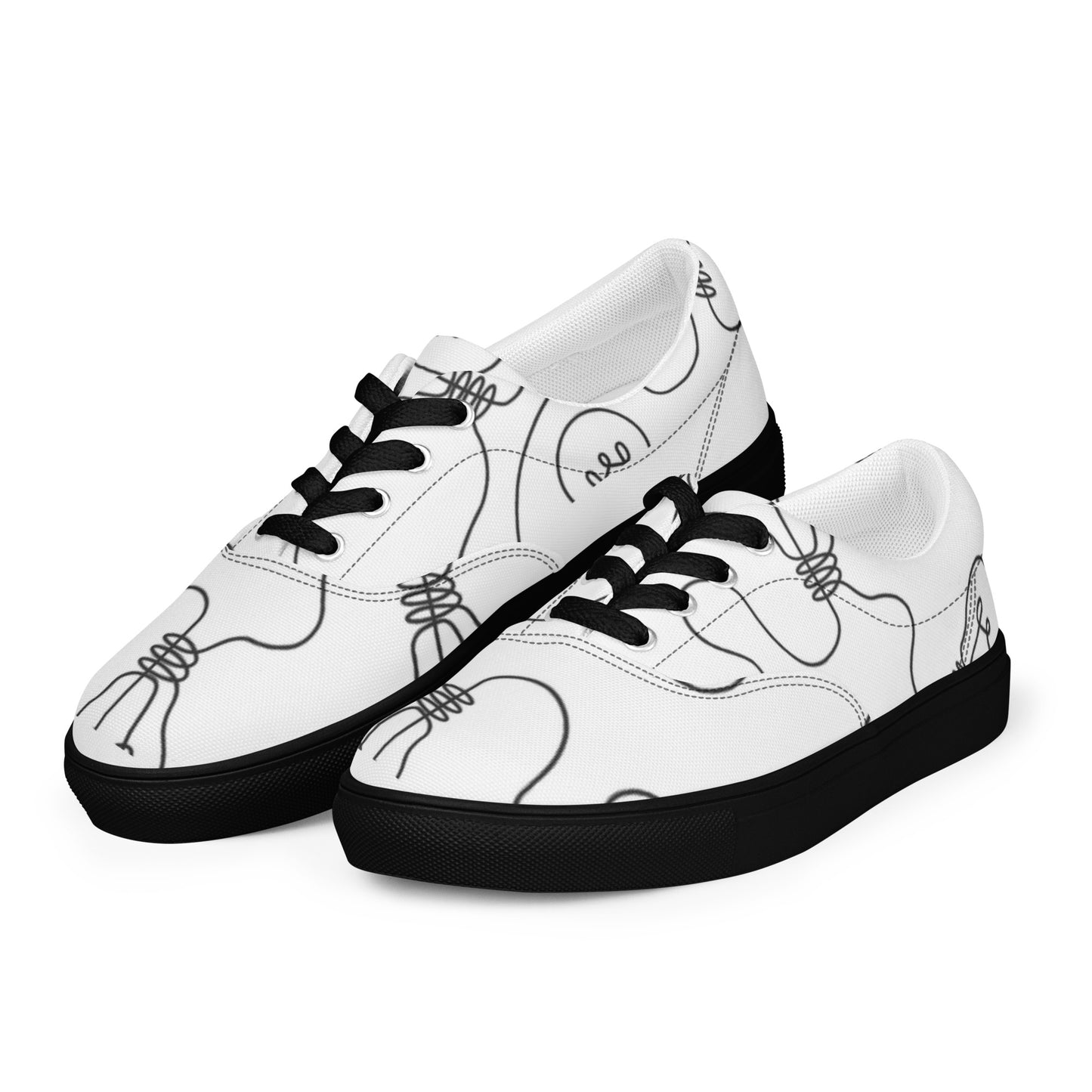Women’s lace-up canvas shoes