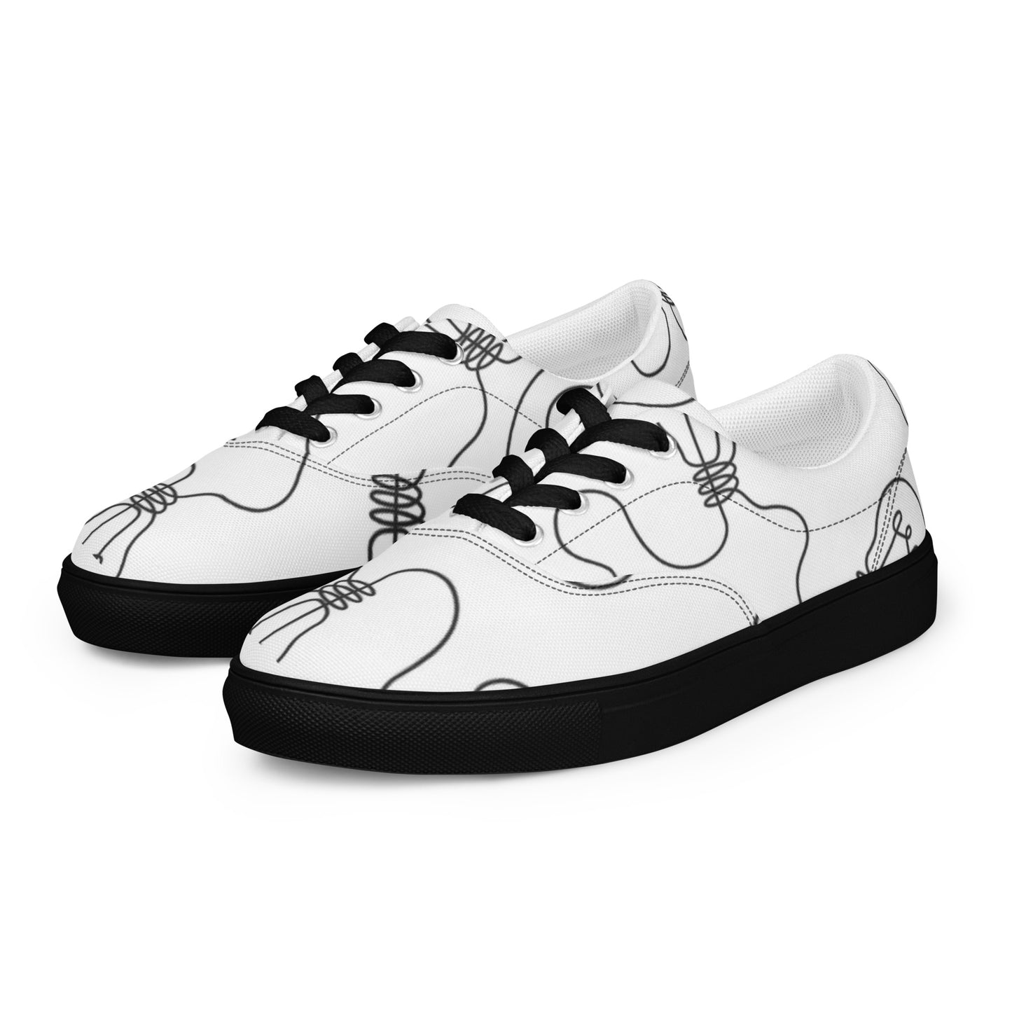 Women’s lace-up canvas shoes