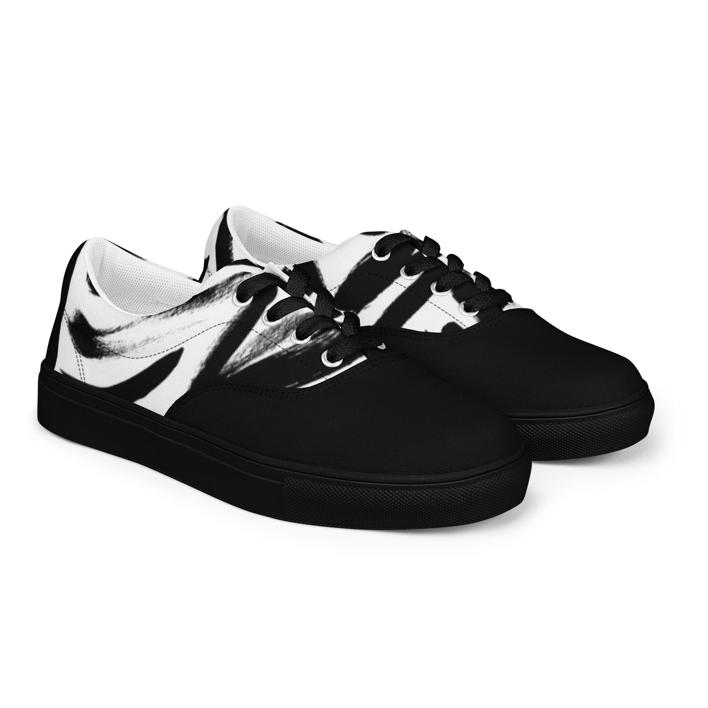 Women’s lace-up canvas shoes