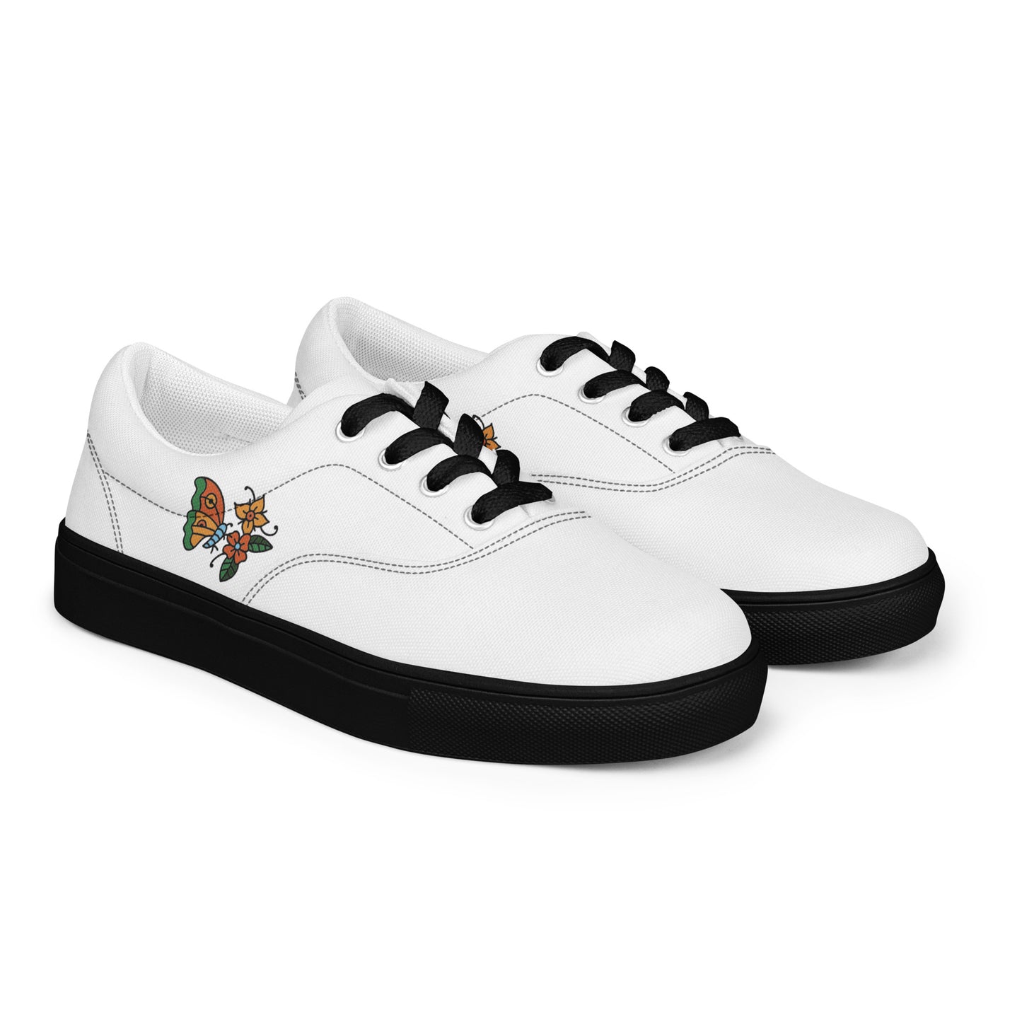 Women’s lace-up canvas shoes