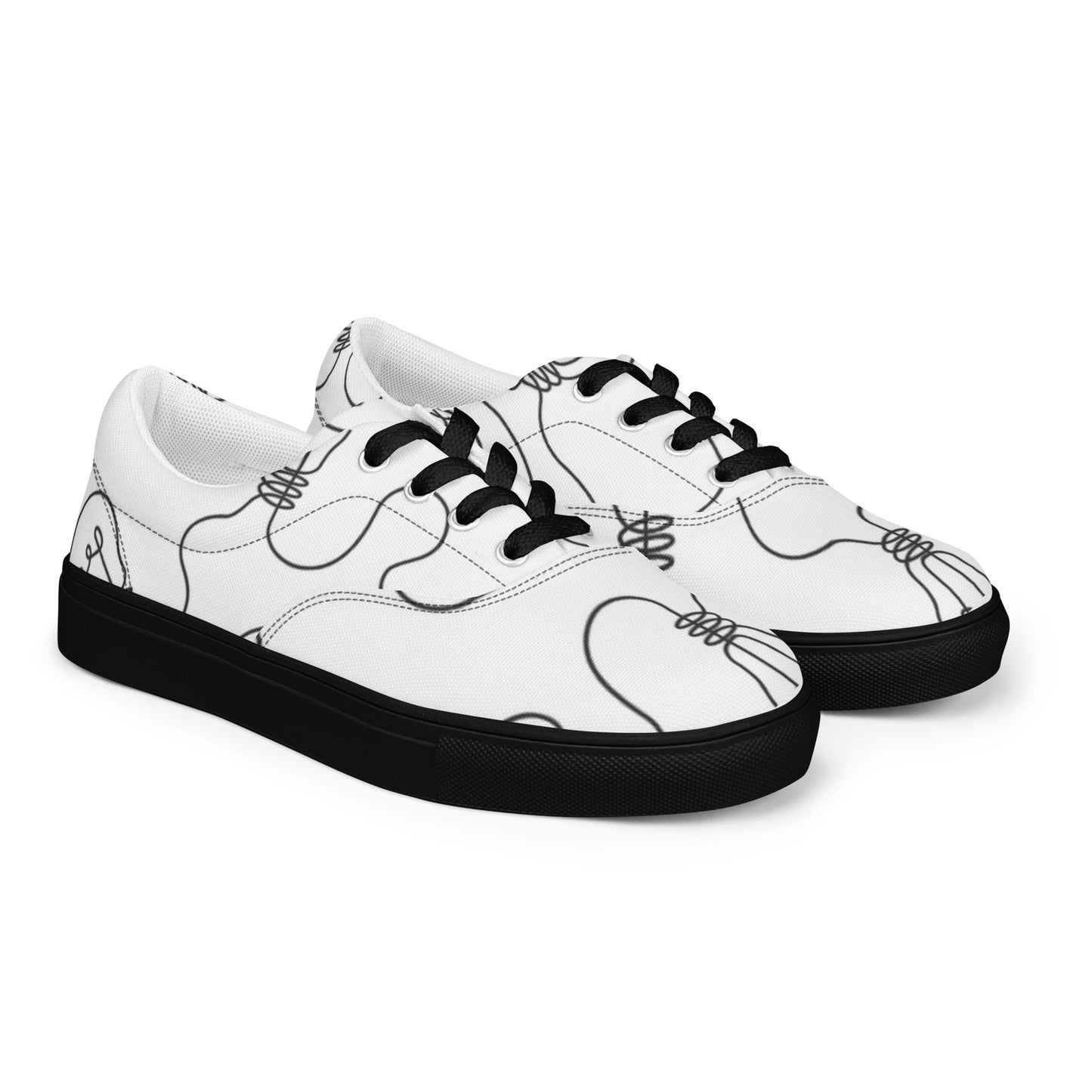 Women’s lace-up canvas shoes