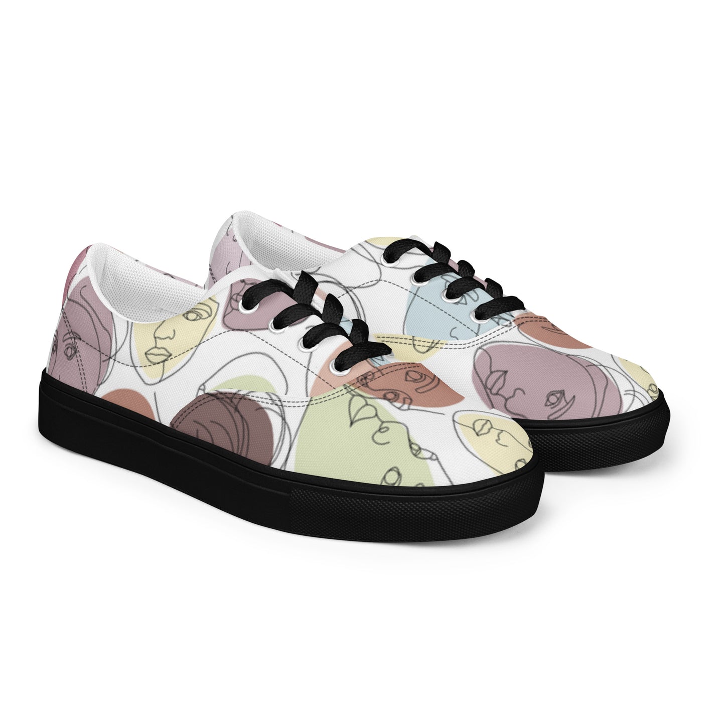 Women’s lace-up canvas shoes