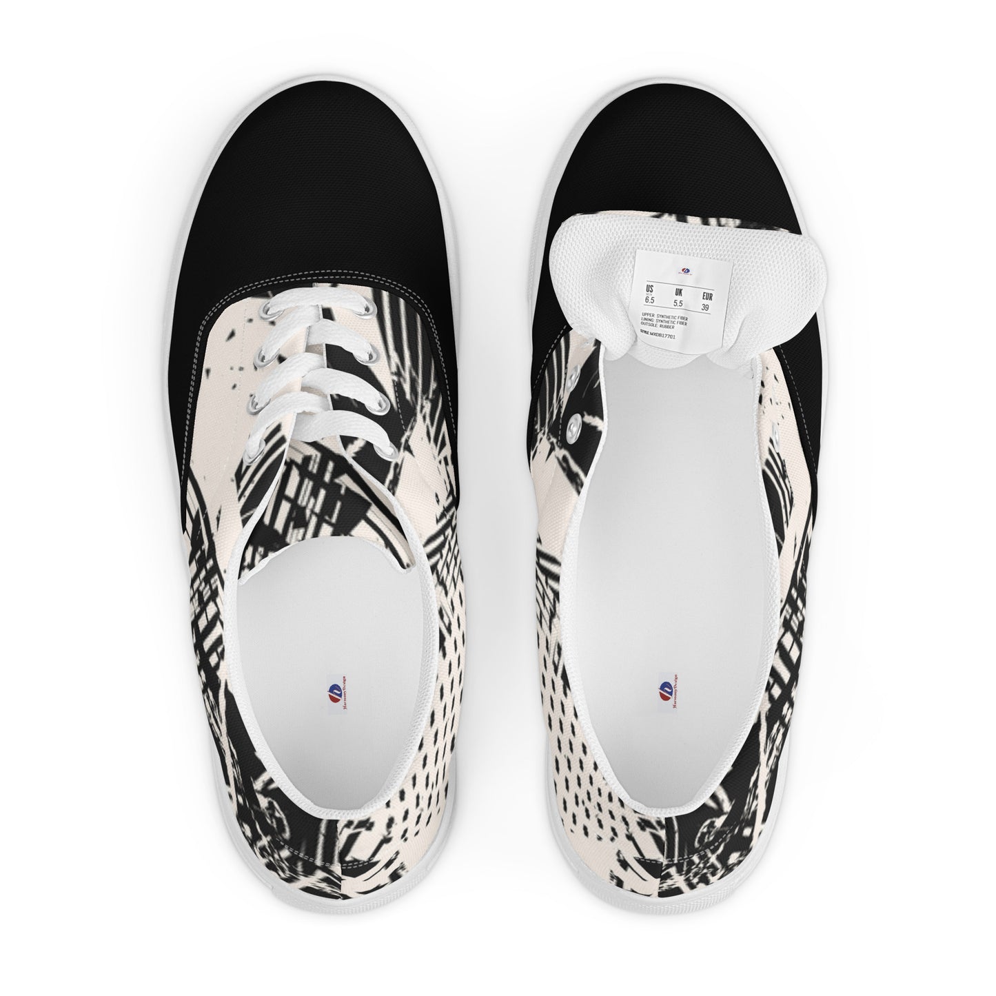 Women’s lace-up canvas shoes