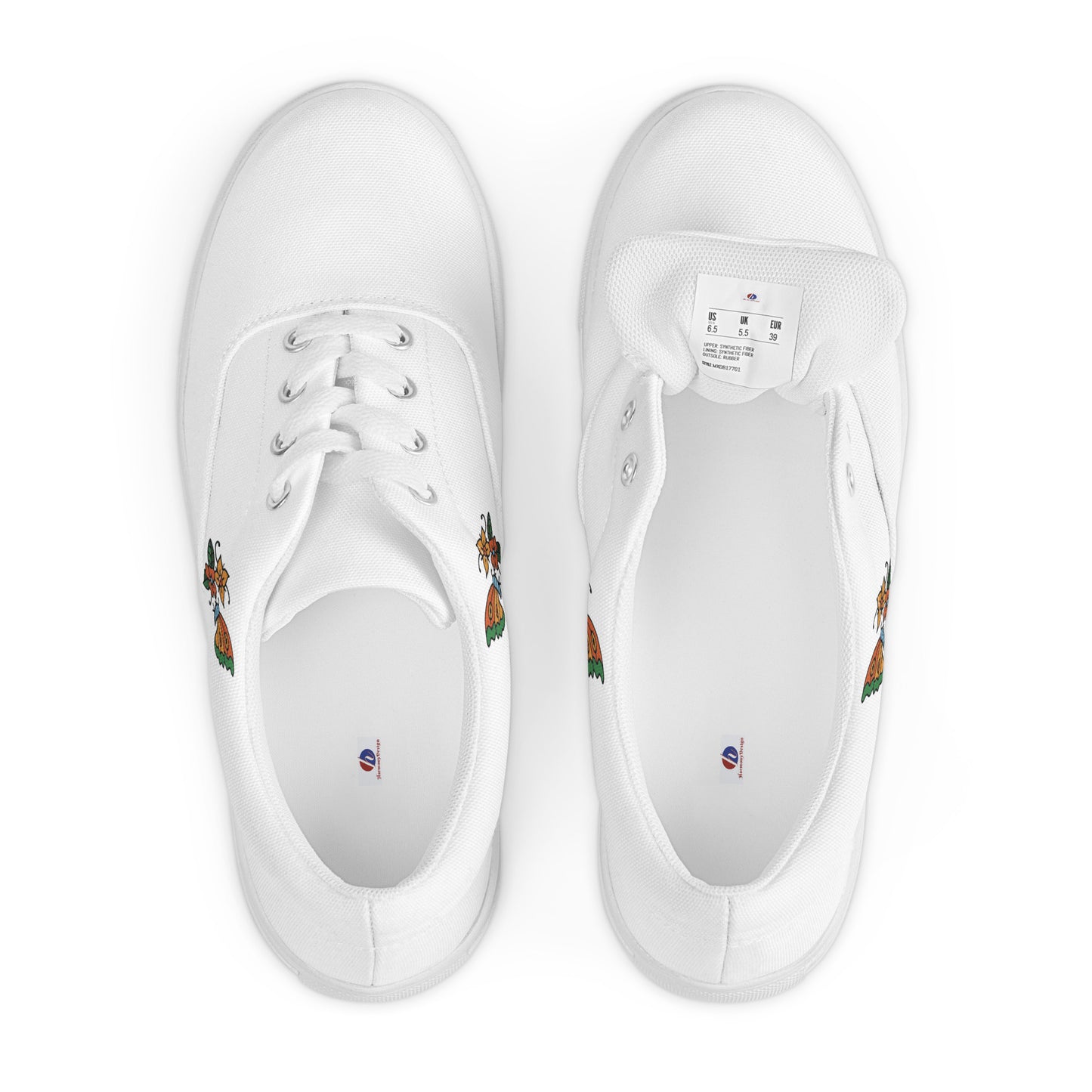 Women’s lace-up canvas shoes