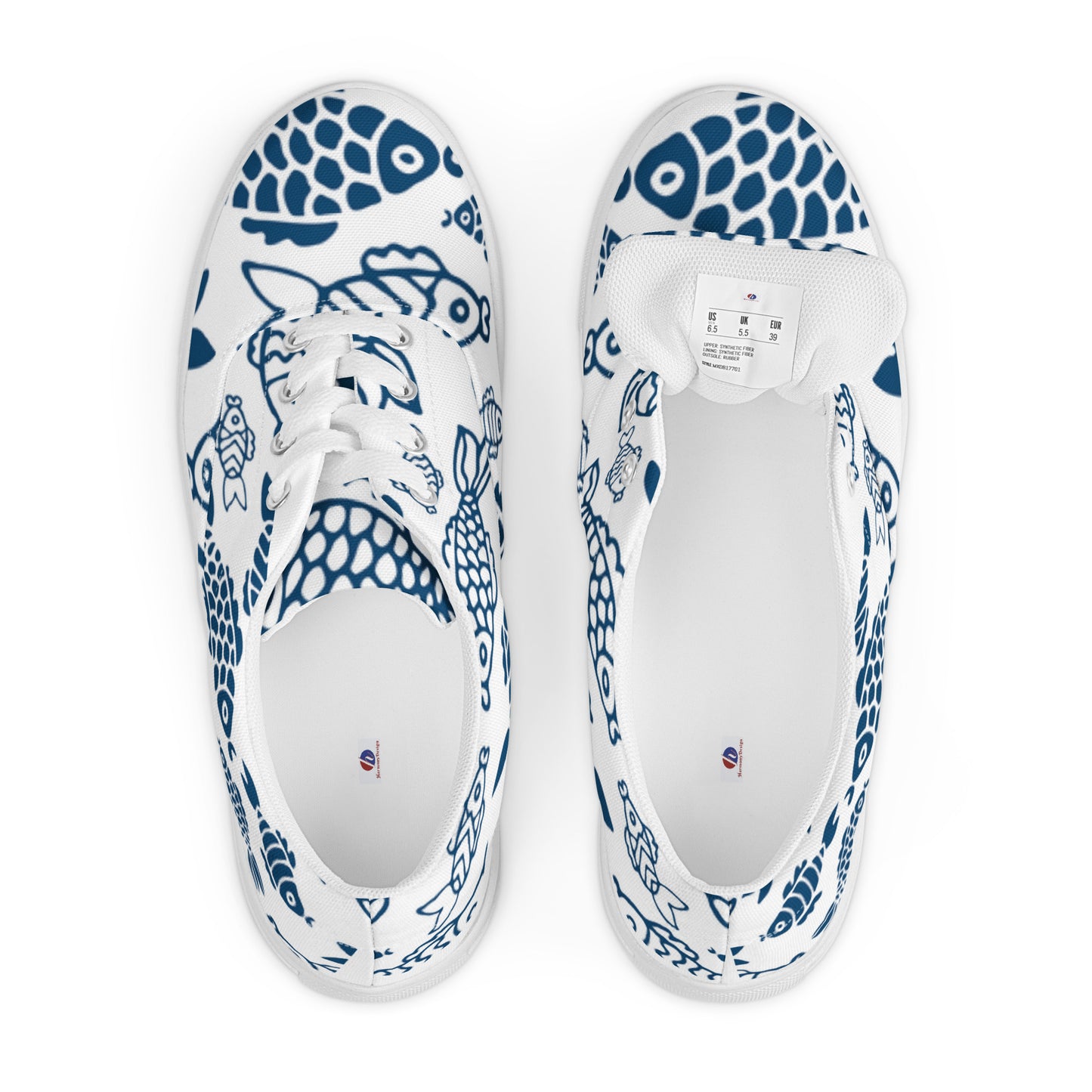 Women’s lace-up canvas shoes