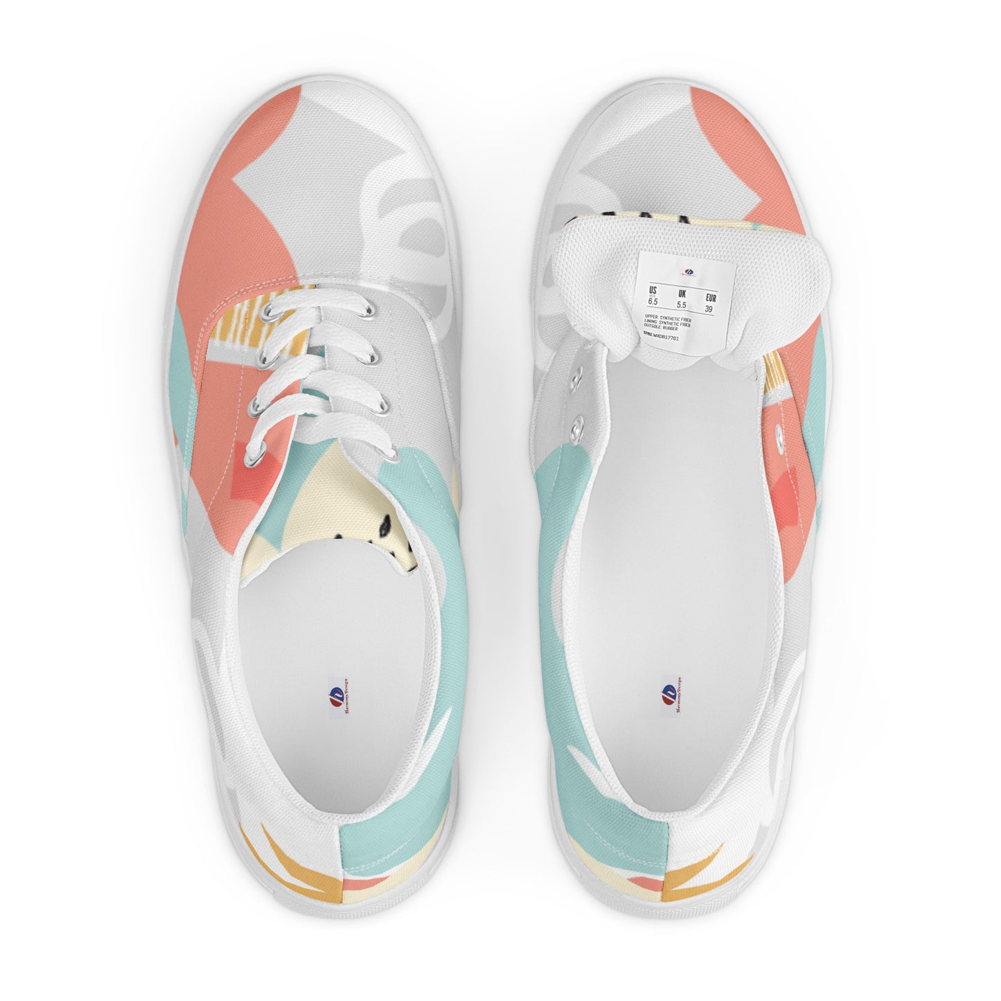 Women’s lace-up canvas shoes