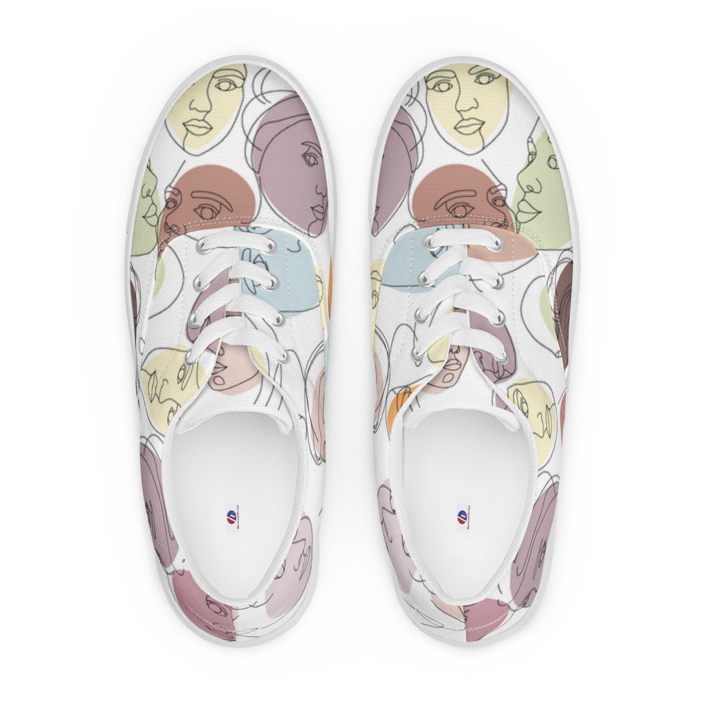 Women’s lace-up canvas shoes