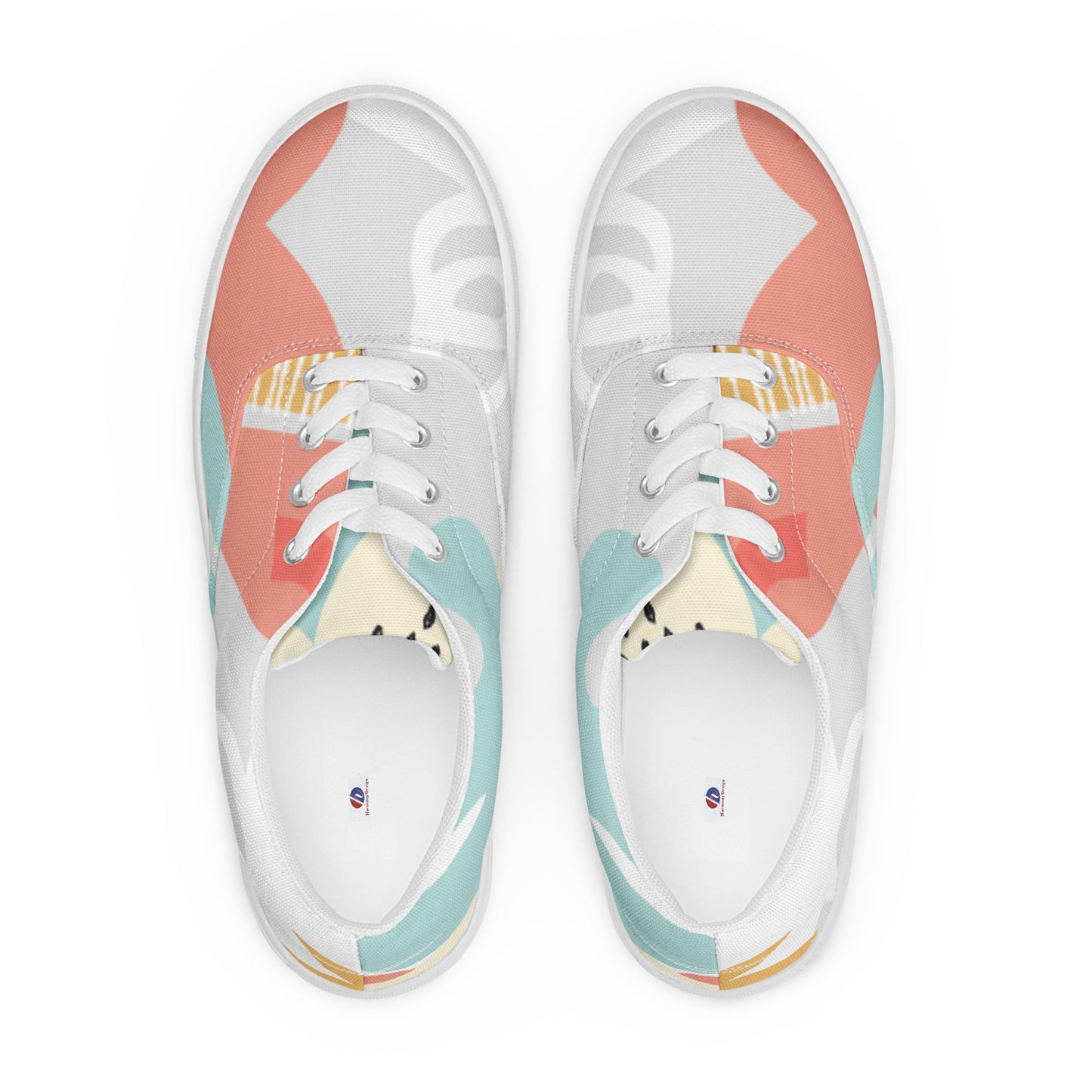 Women’s lace-up canvas shoes