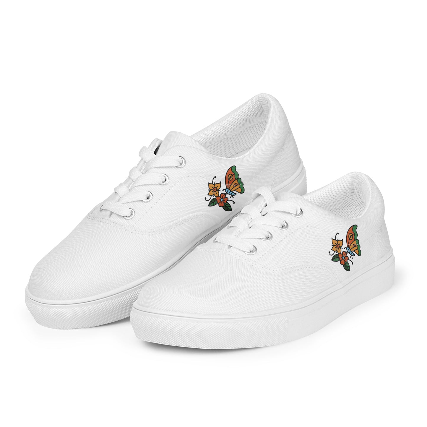 Women’s lace-up canvas shoes