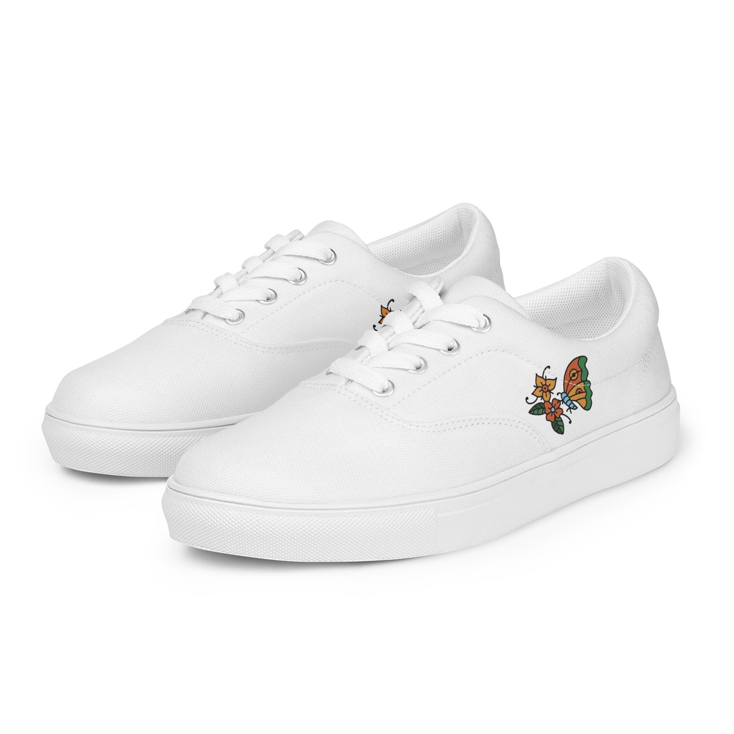 Women’s lace-up canvas shoes