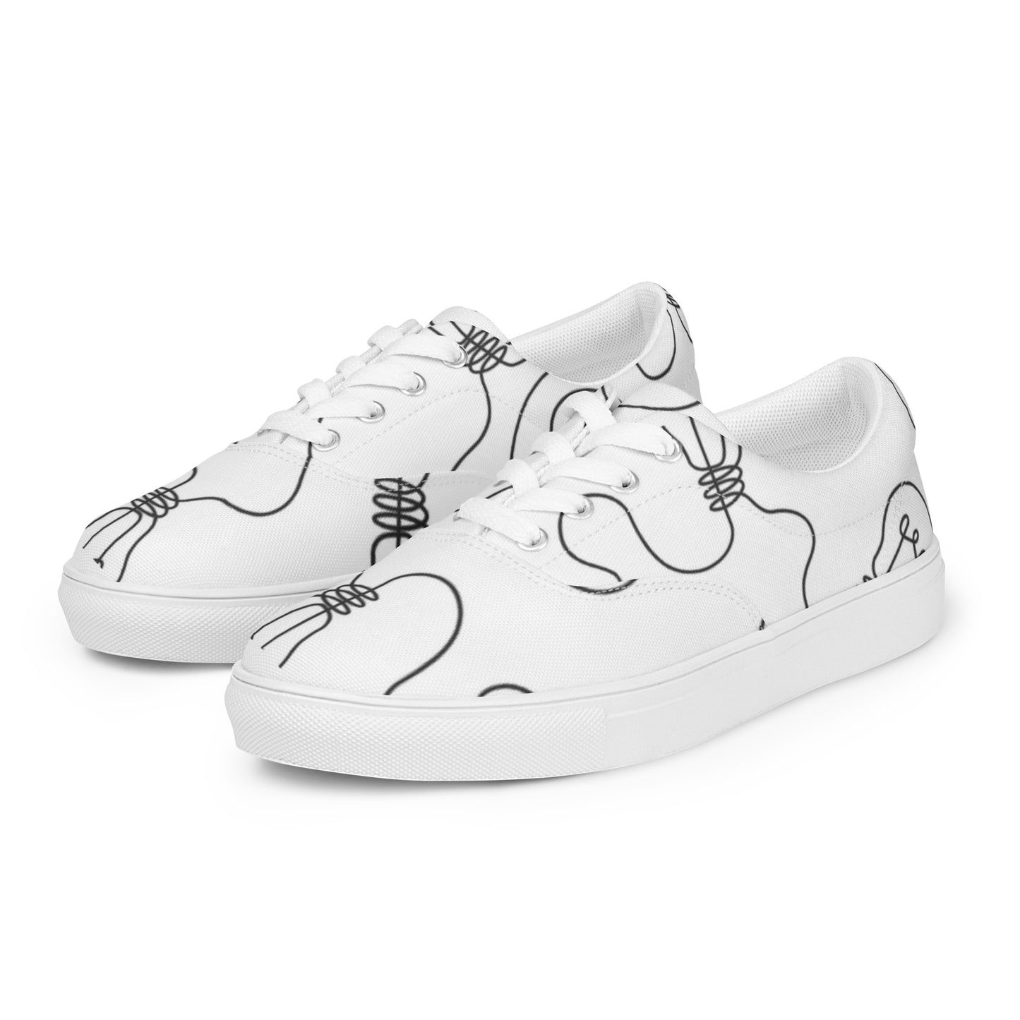 Women’s lace-up canvas shoes