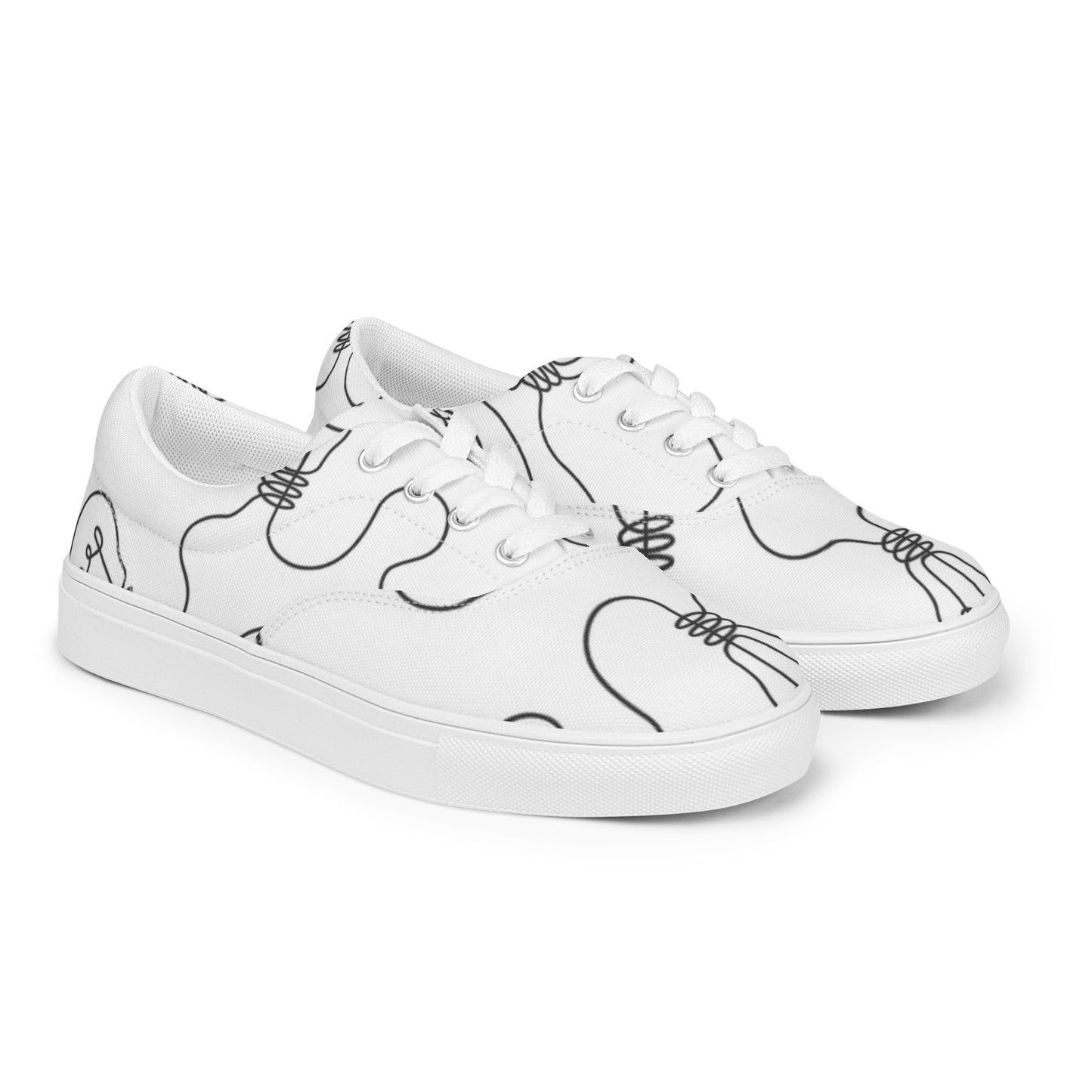 Women’s lace-up canvas shoes