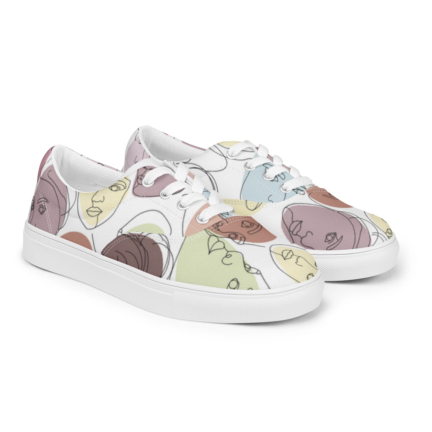 Women’s lace-up canvas shoes