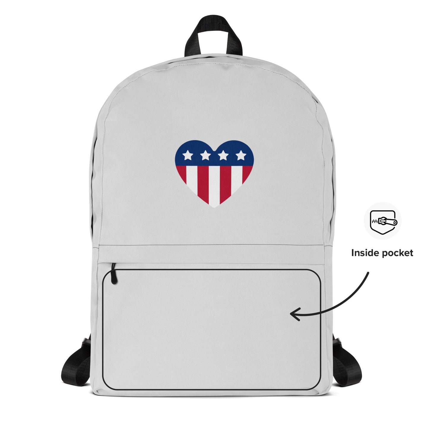 All-Over Print Backpack – Whisper Grey