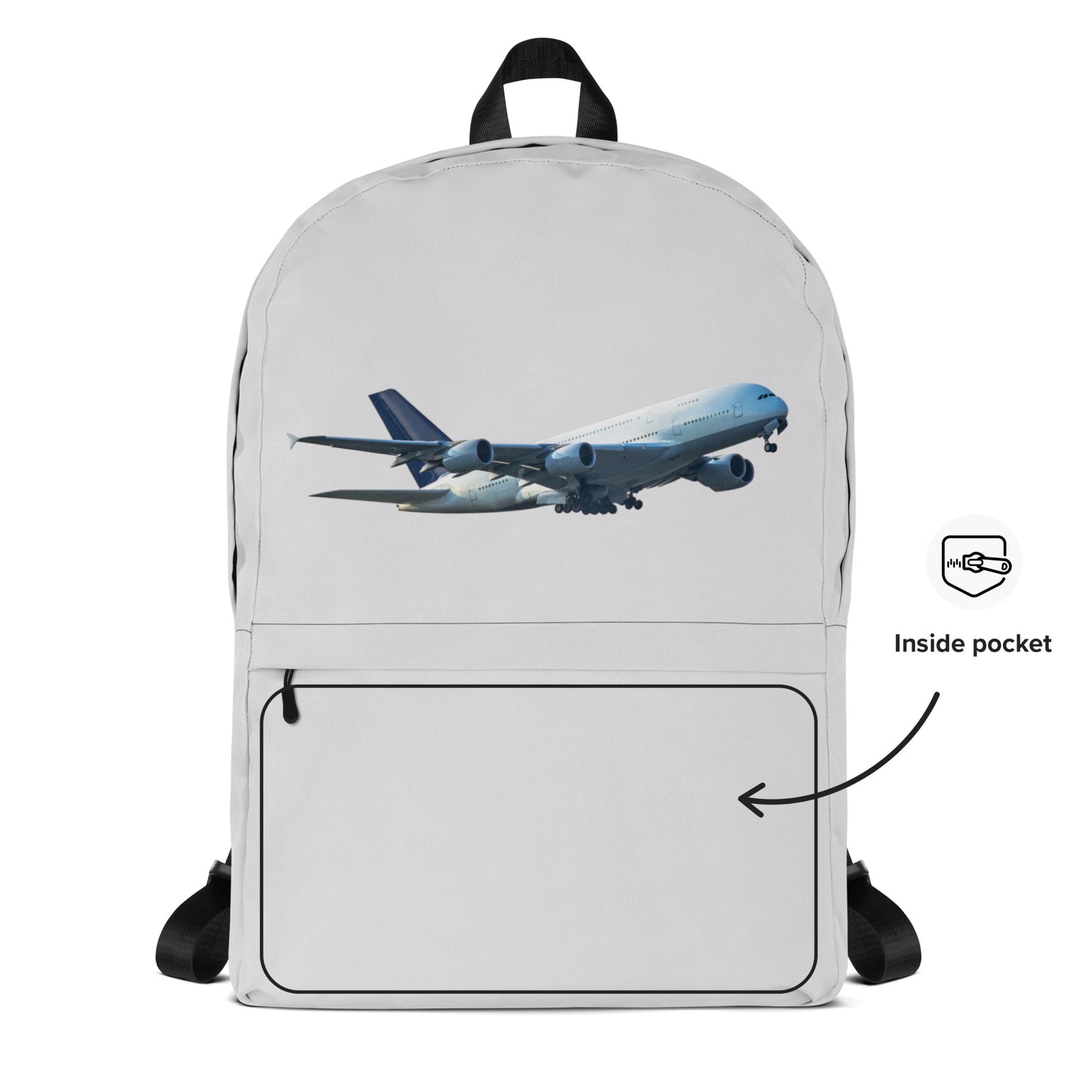 All-Over Print Backpack – Whisper Grey
