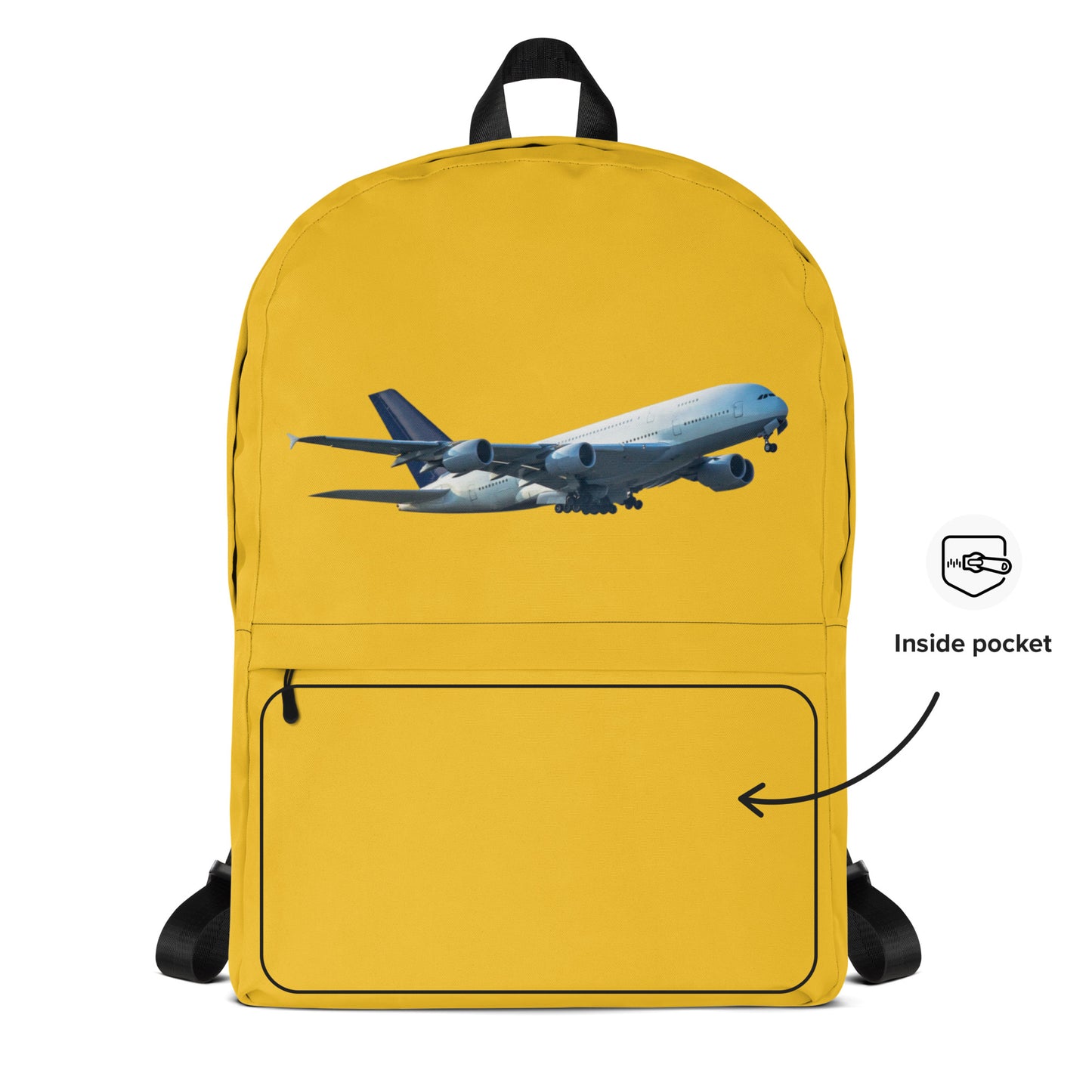 All-Over Print Backpack – Yellow