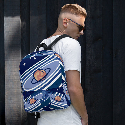 All-Over Print Backpack-Galaxy Blue
