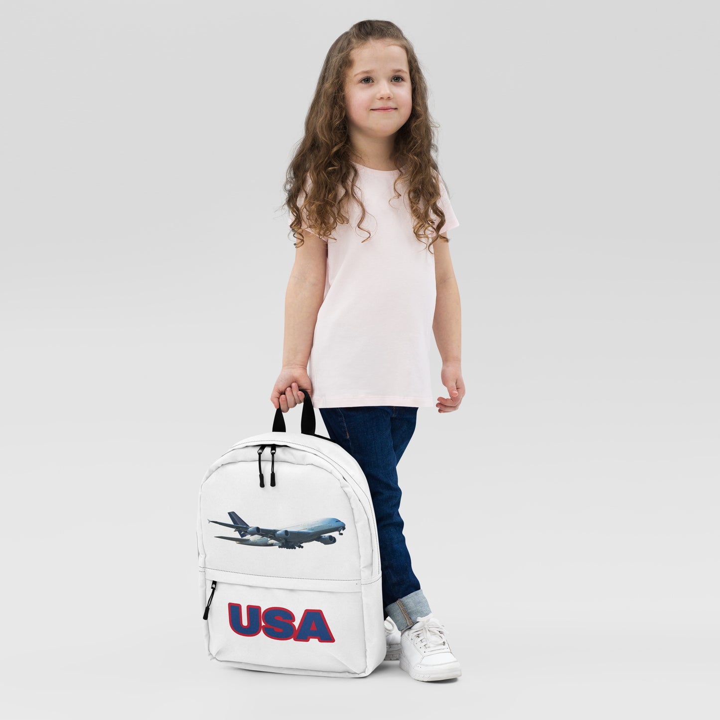 All-Over Print Backpack-White