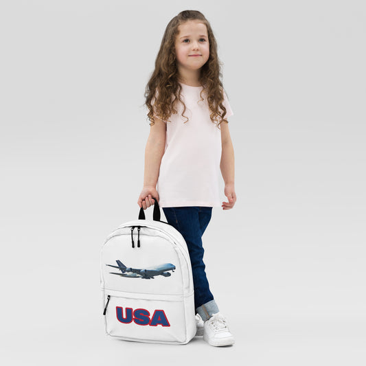 All-Over Print Backpack-White