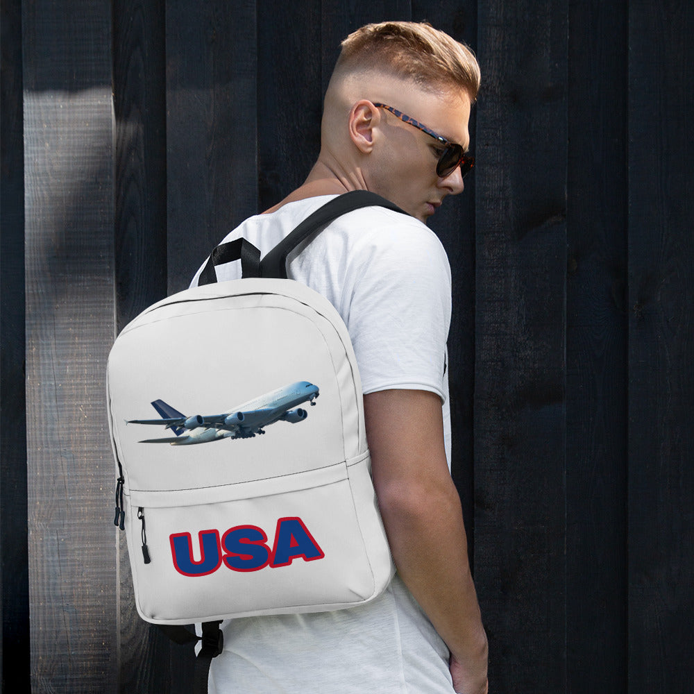 All-Over Print Backpack – Whisper Grey
