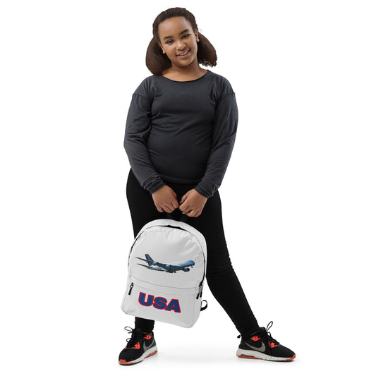 All-Over Print Backpack – Whisper Grey