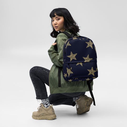 All-Over Print Backpack-Golden Stars