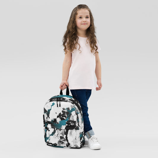 All-Over Print Backpack – Aqua Splash