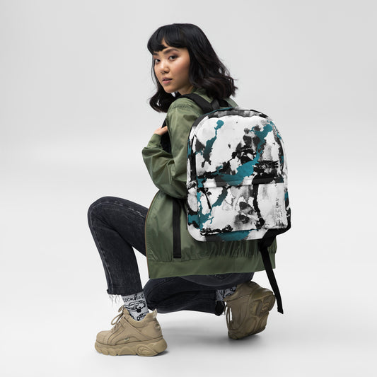 All-Over Print Backpack – Aqua Splash