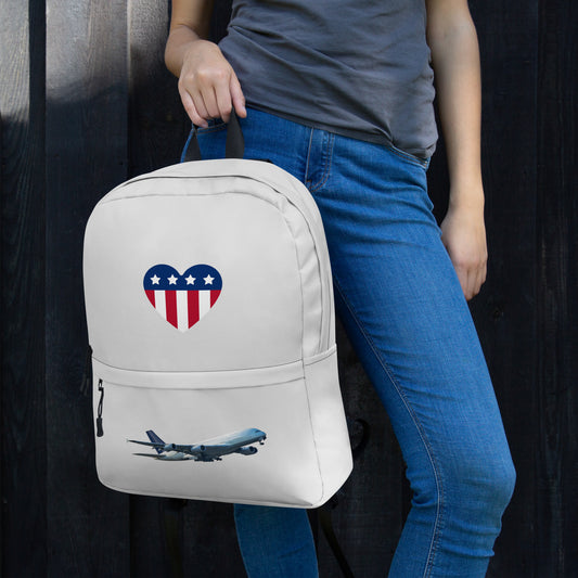 All-Over Print Backpack – Whisper Grey