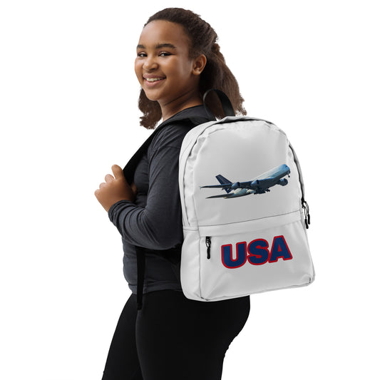 All-Over Print Backpack – Whisper Grey