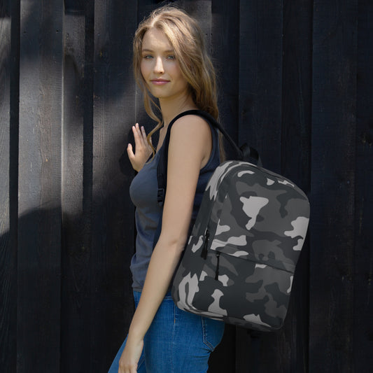 All-Over Print Backpack – Camo Black